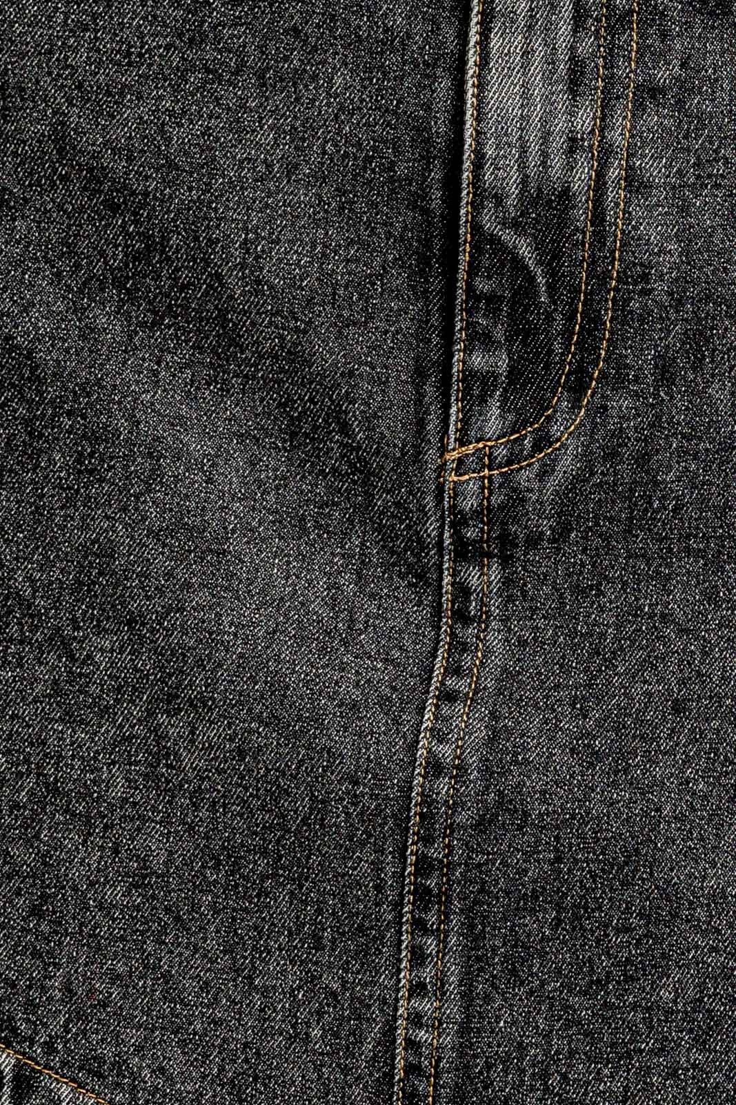 Becky High Waist Denim Mini Skirt Black