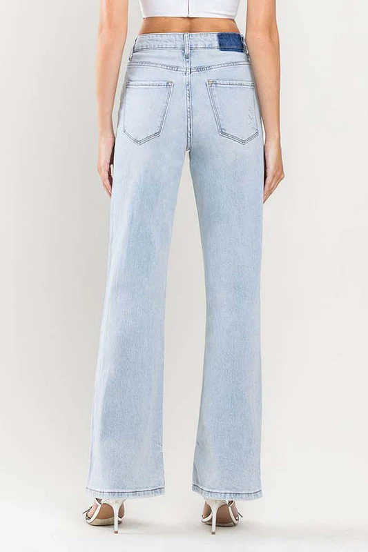 Evelyn High Rise Flare Leg Jeans Light Wash
