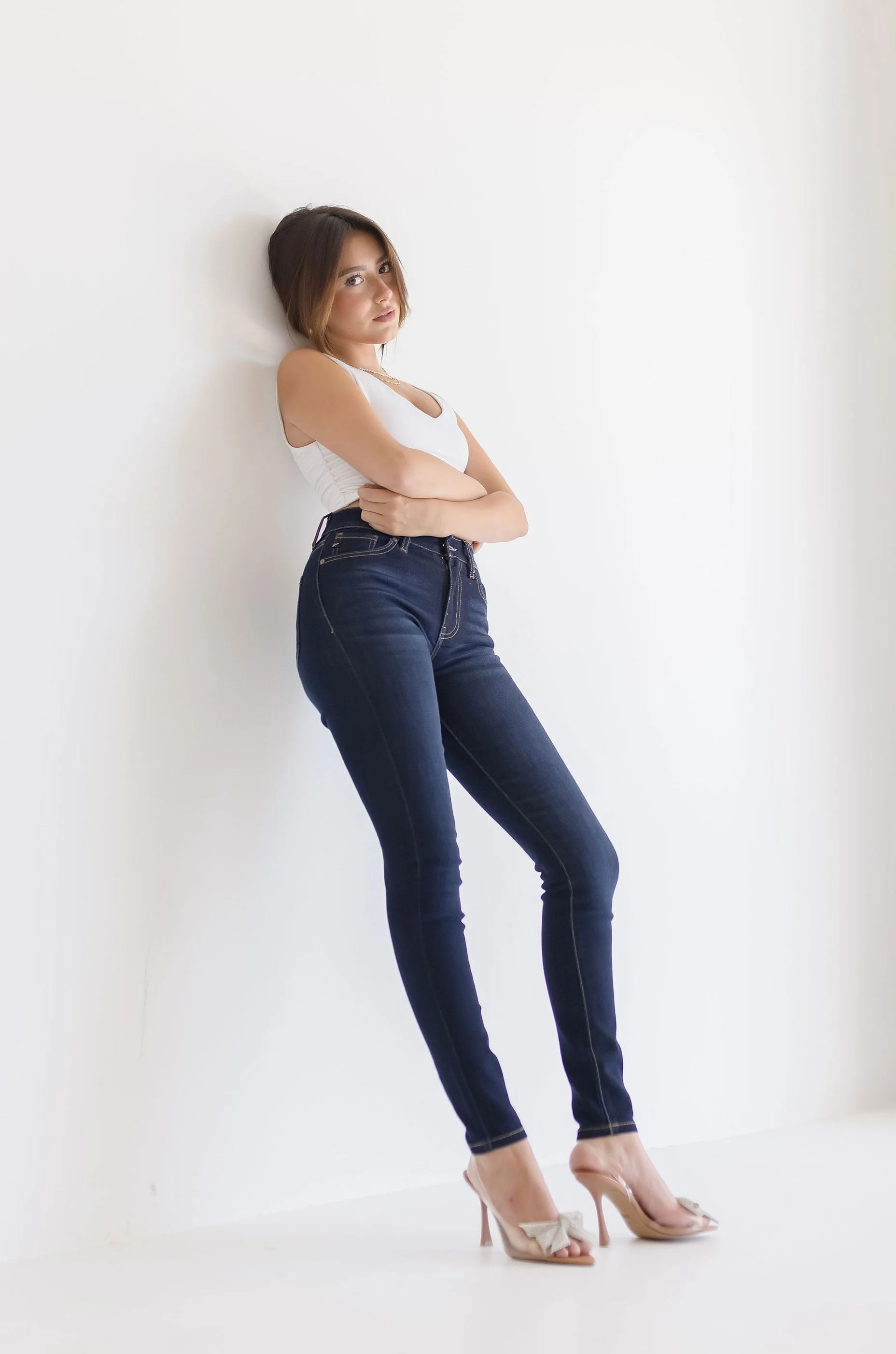 Darcy High Rise Skinny Jeans Dark Wash