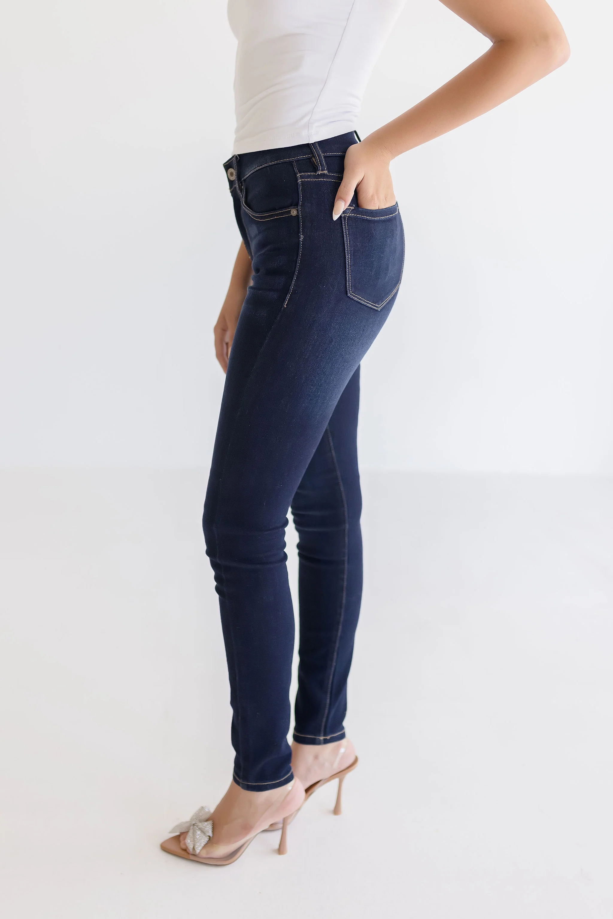 Darcy High Rise Skinny Jeans Dark Wash