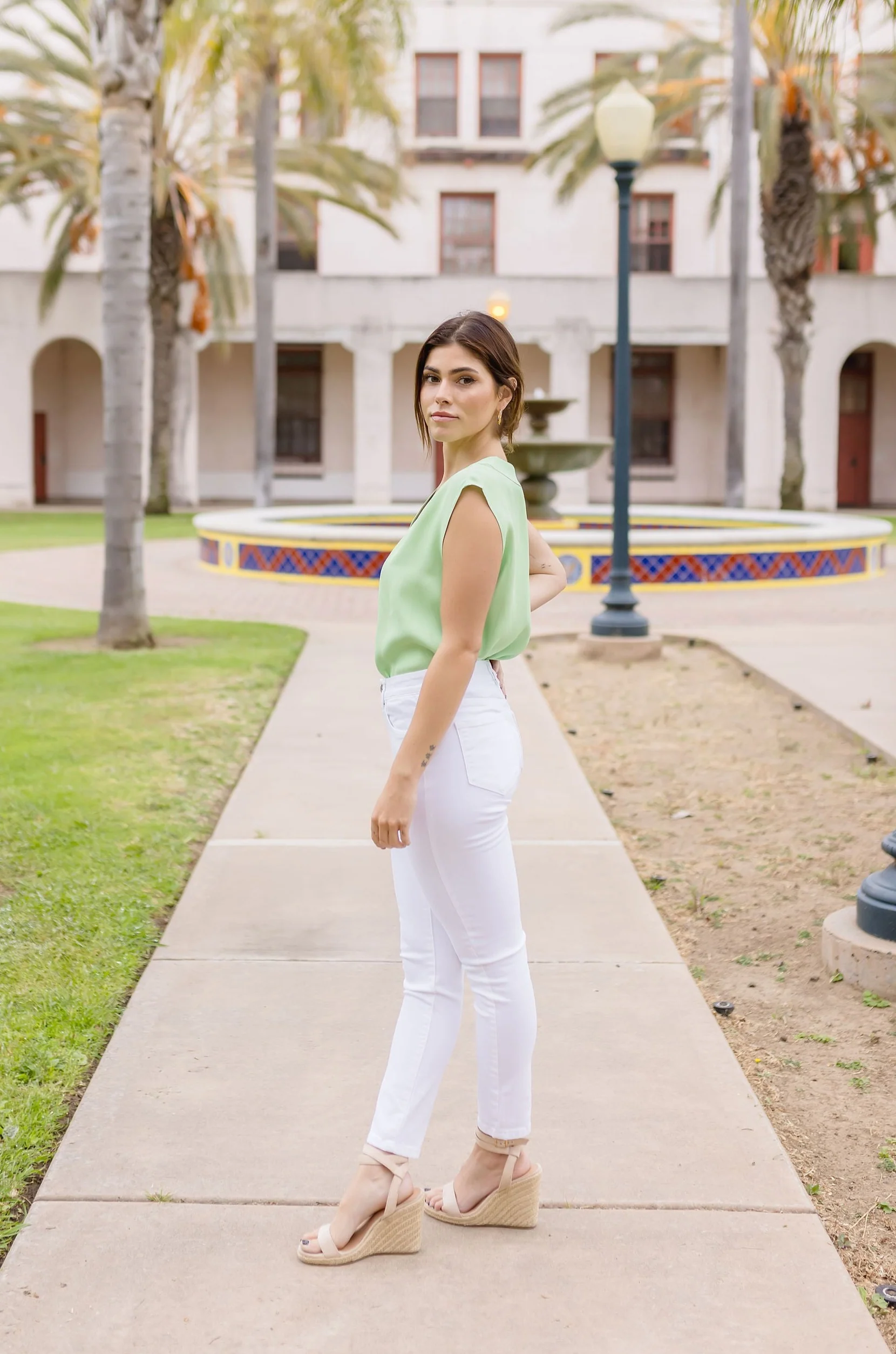 Hailey High Rise Skinny Jeans White