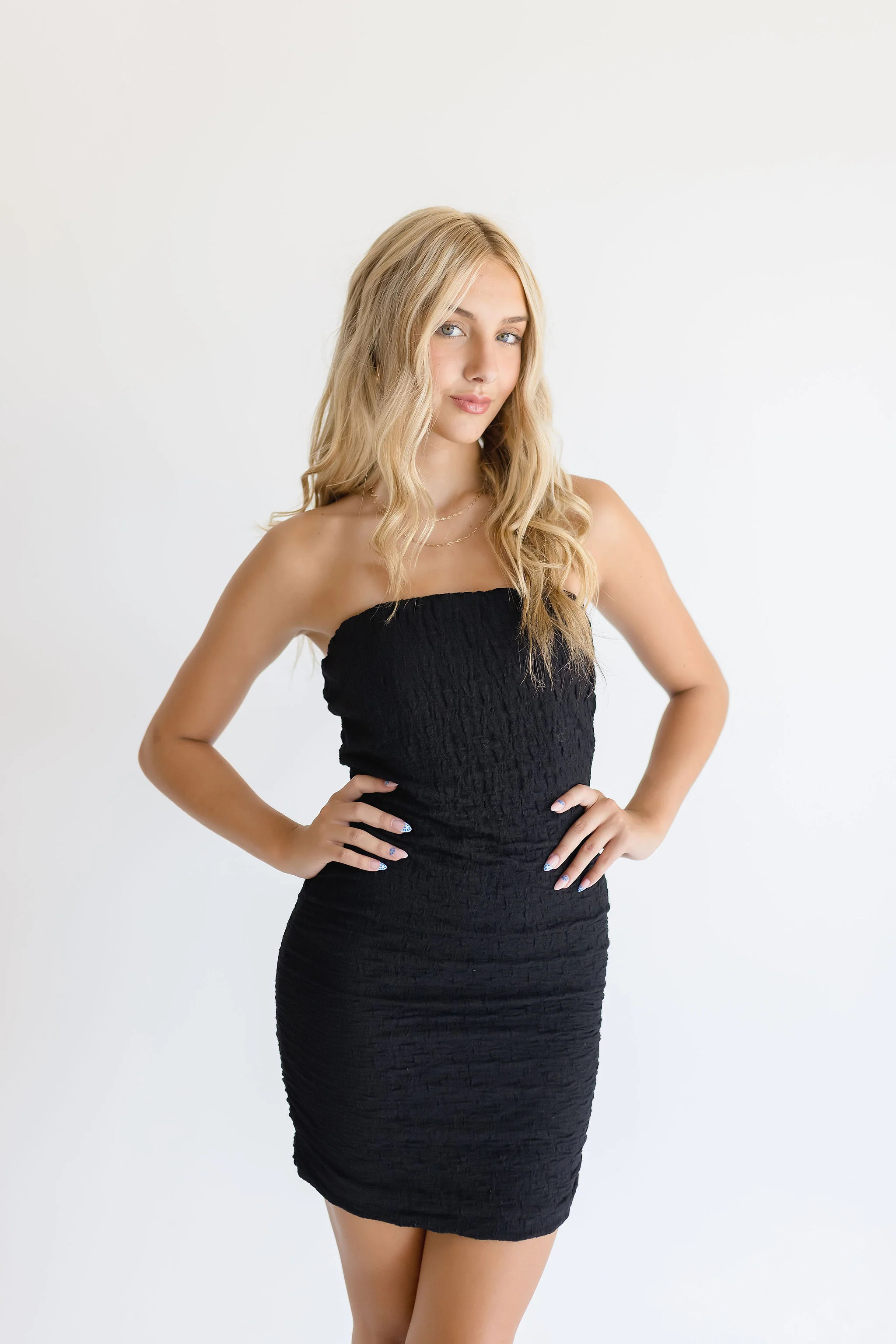 Polly Sleeveless Bodycon Mini Dress Black
