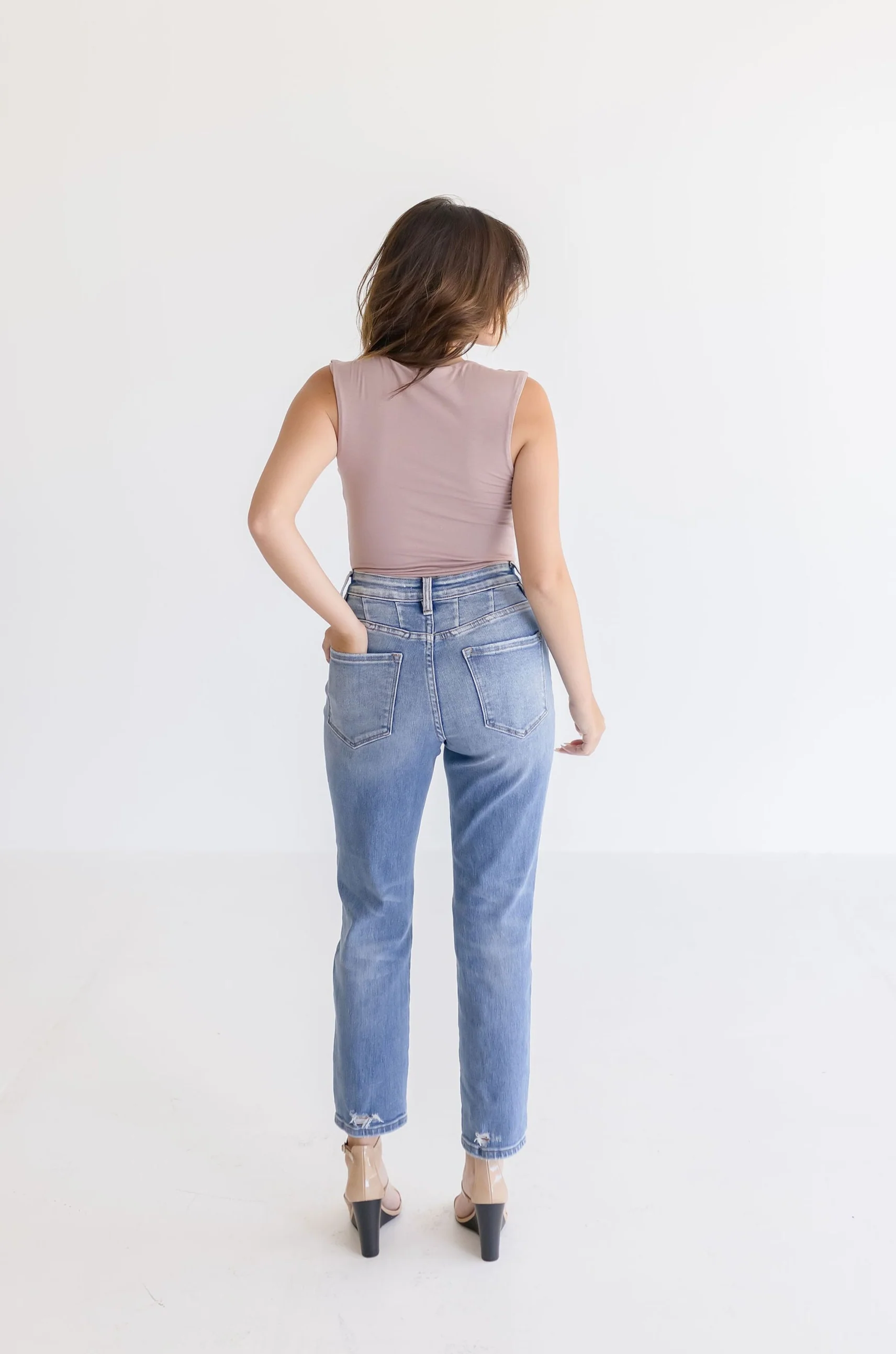 Jeanette Sleeveless Bodysuit Mauve