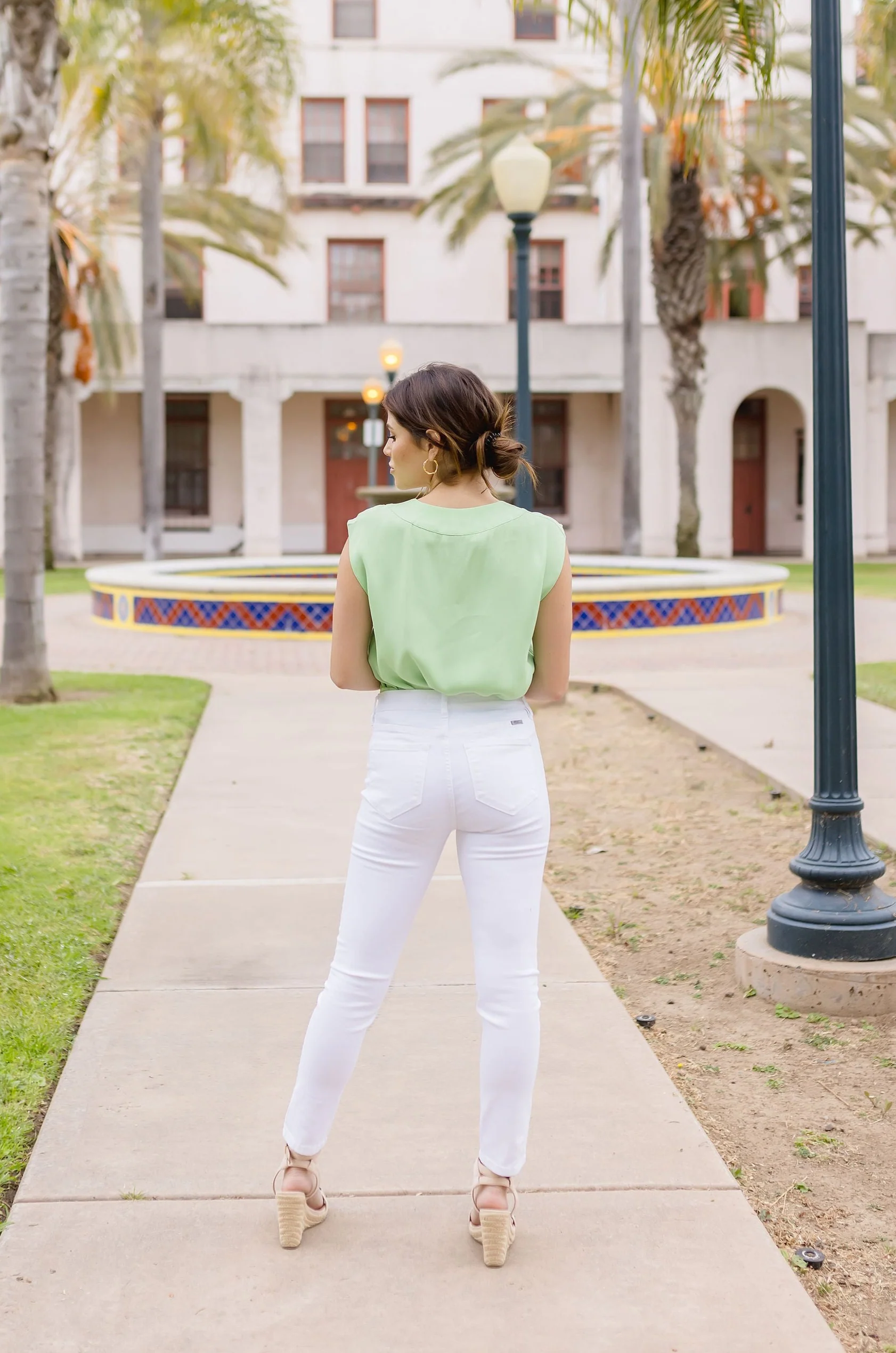 Hailey High Rise Skinny Jeans White