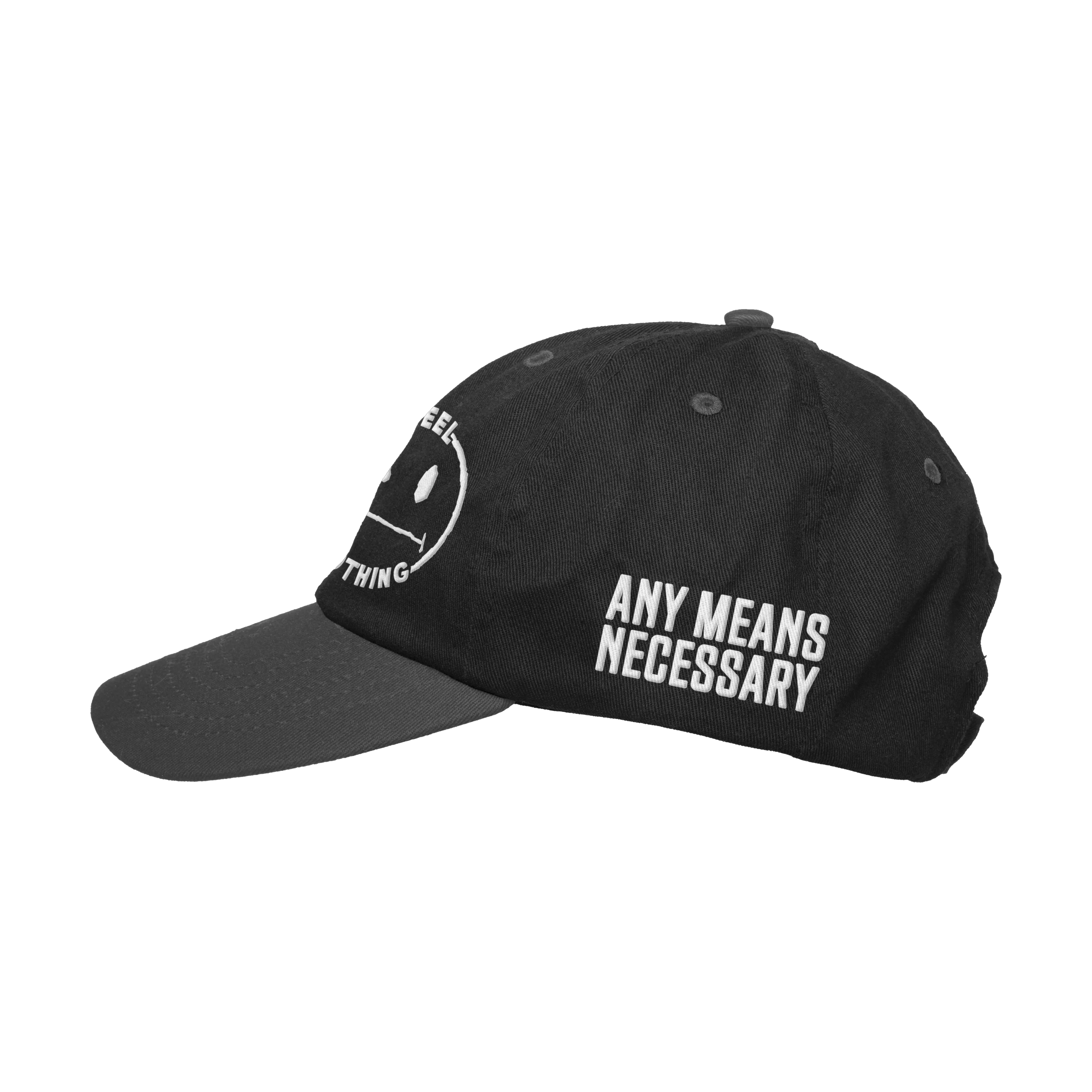 Feel Nothing Strapback Hat Black