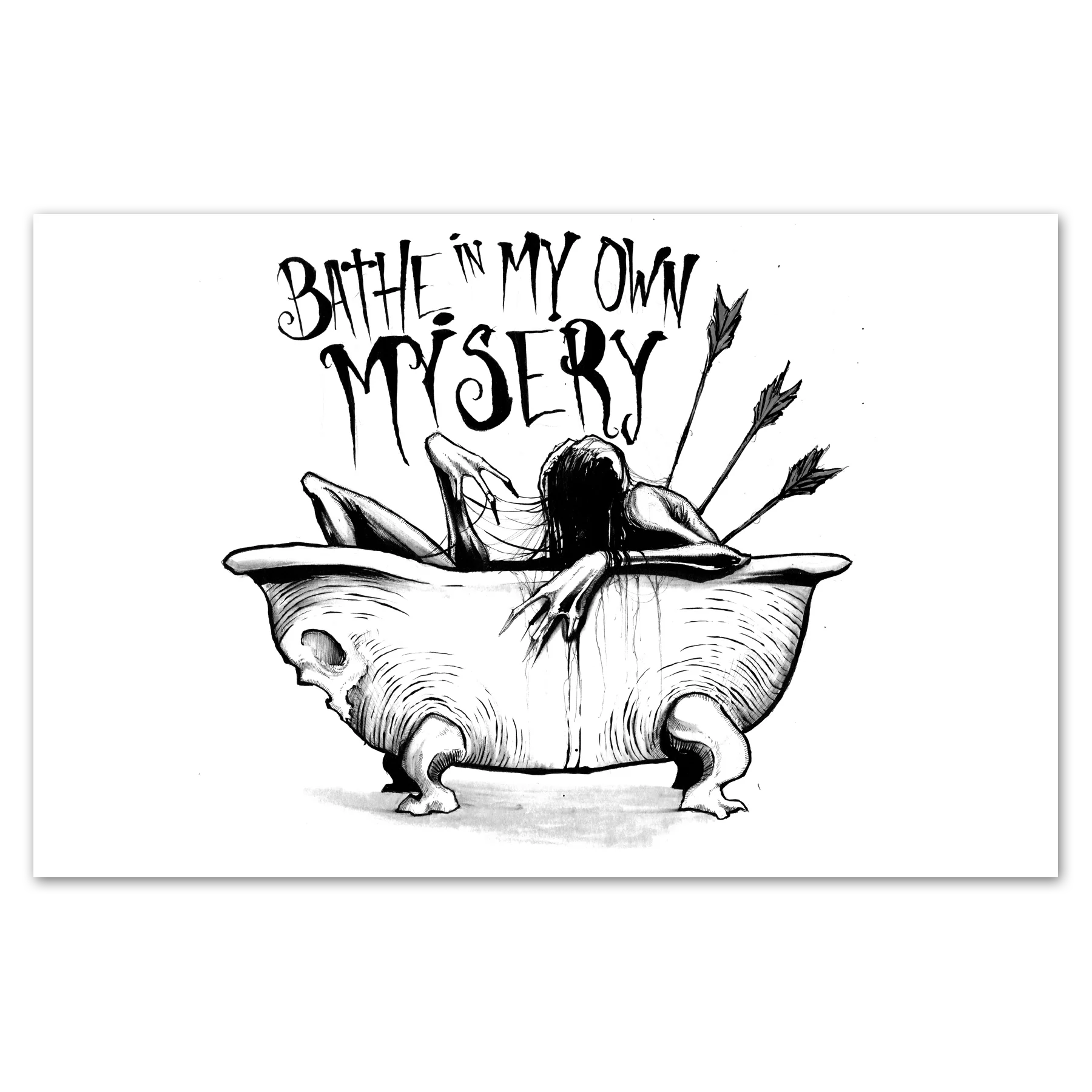 Bathing In My Own Misery Print