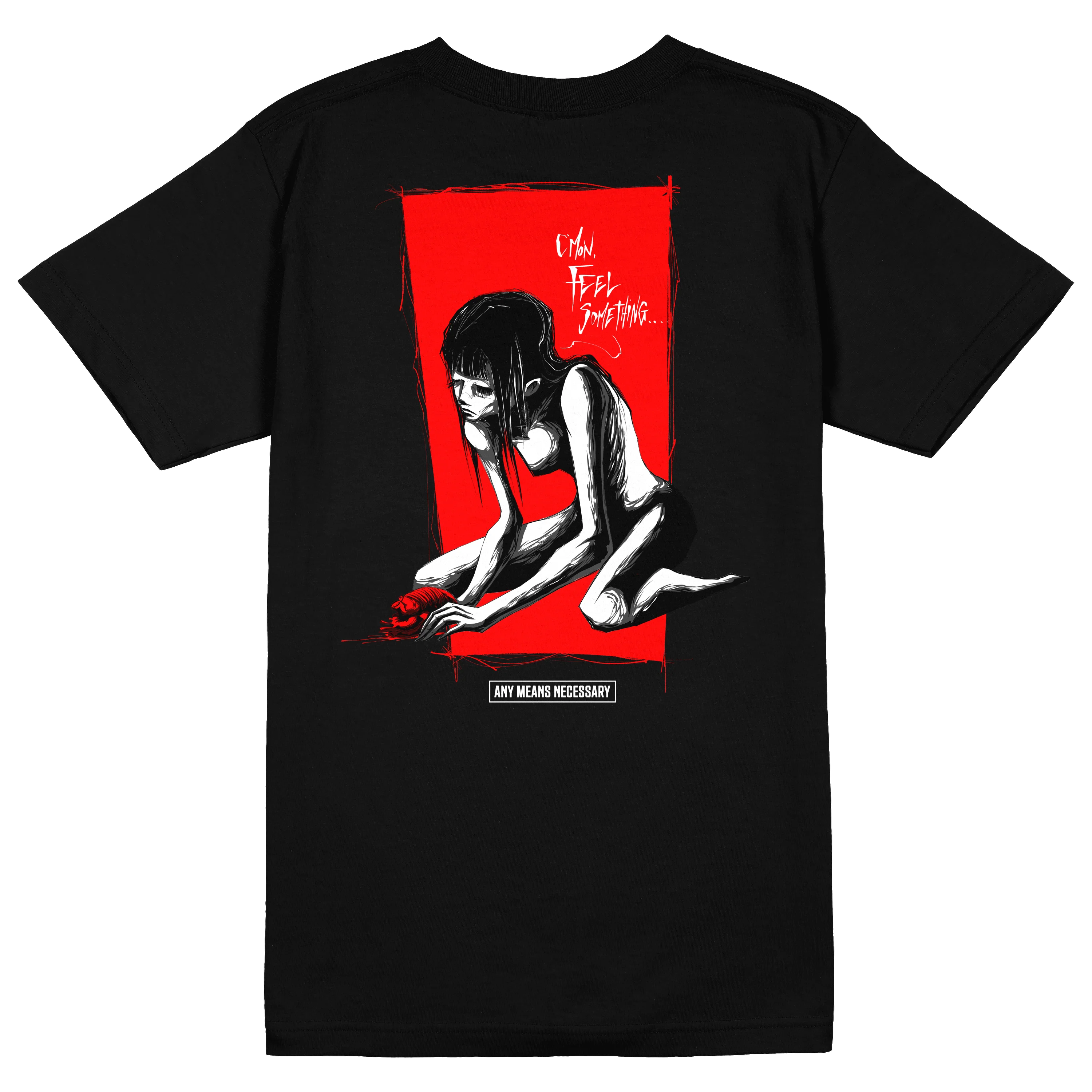 Feel Something T-Shirt Black