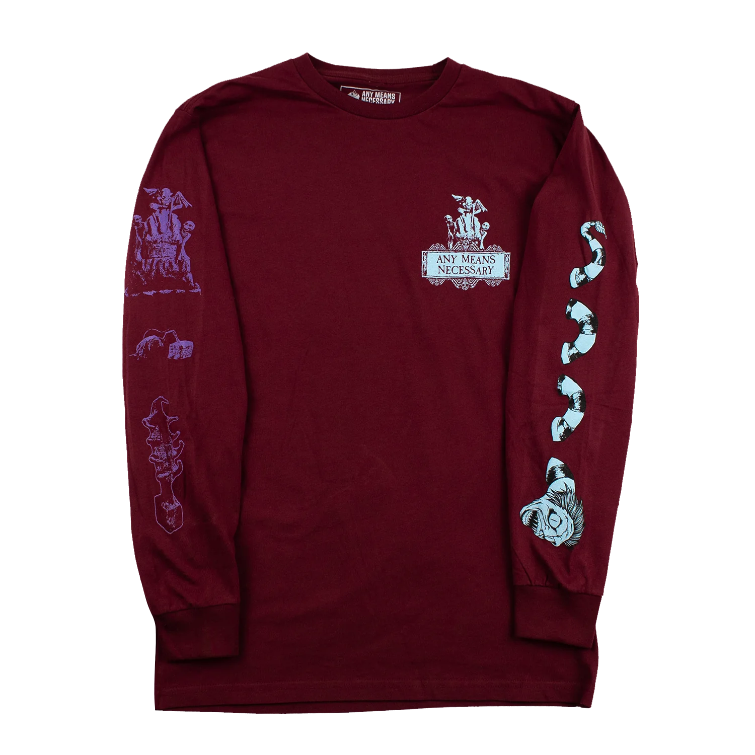 Beetlejuice Long Sleeve T-Shirt Burgundy