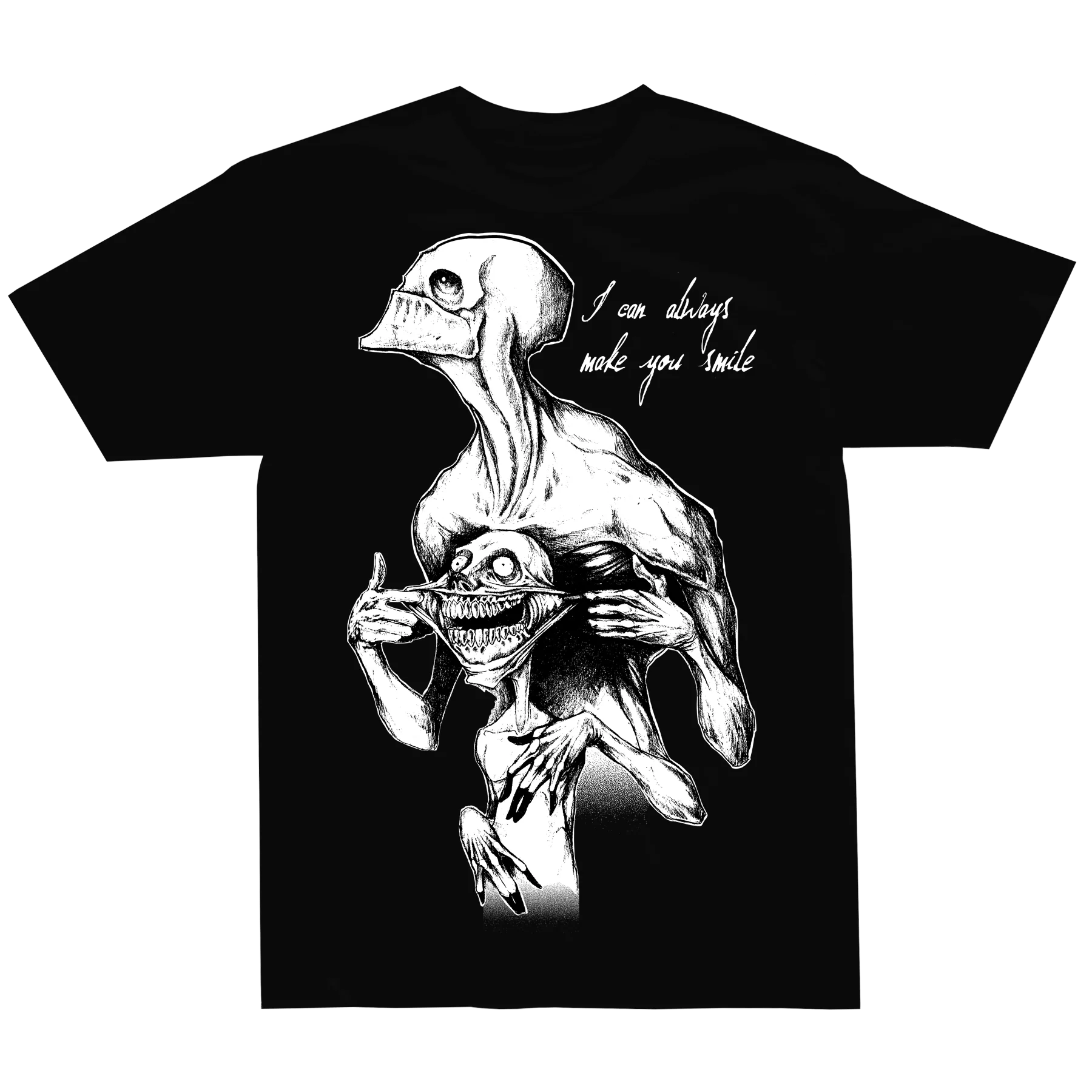 Always Smile T-Shirt Black