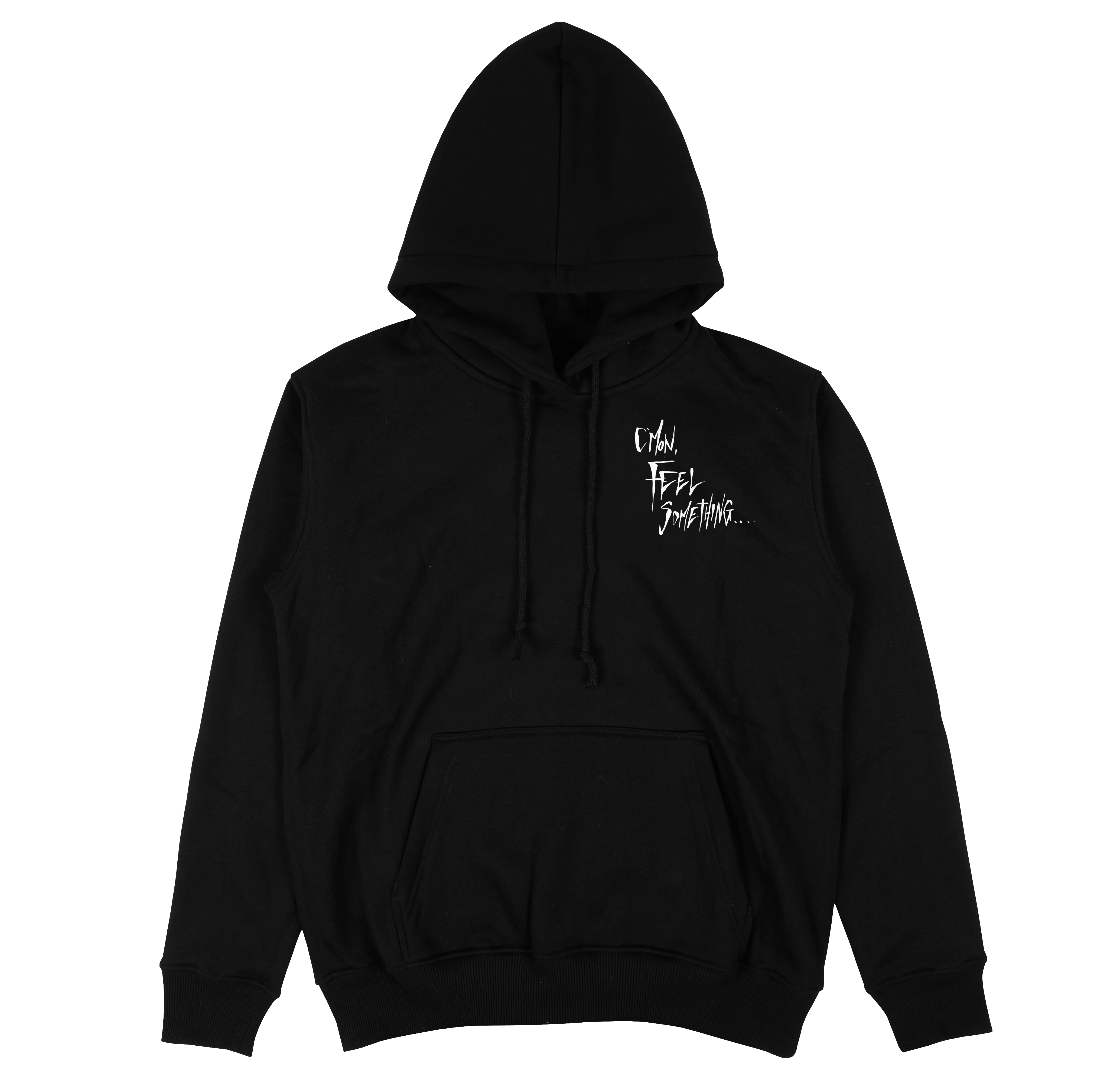 Feel Something Pullover Hoodie Black