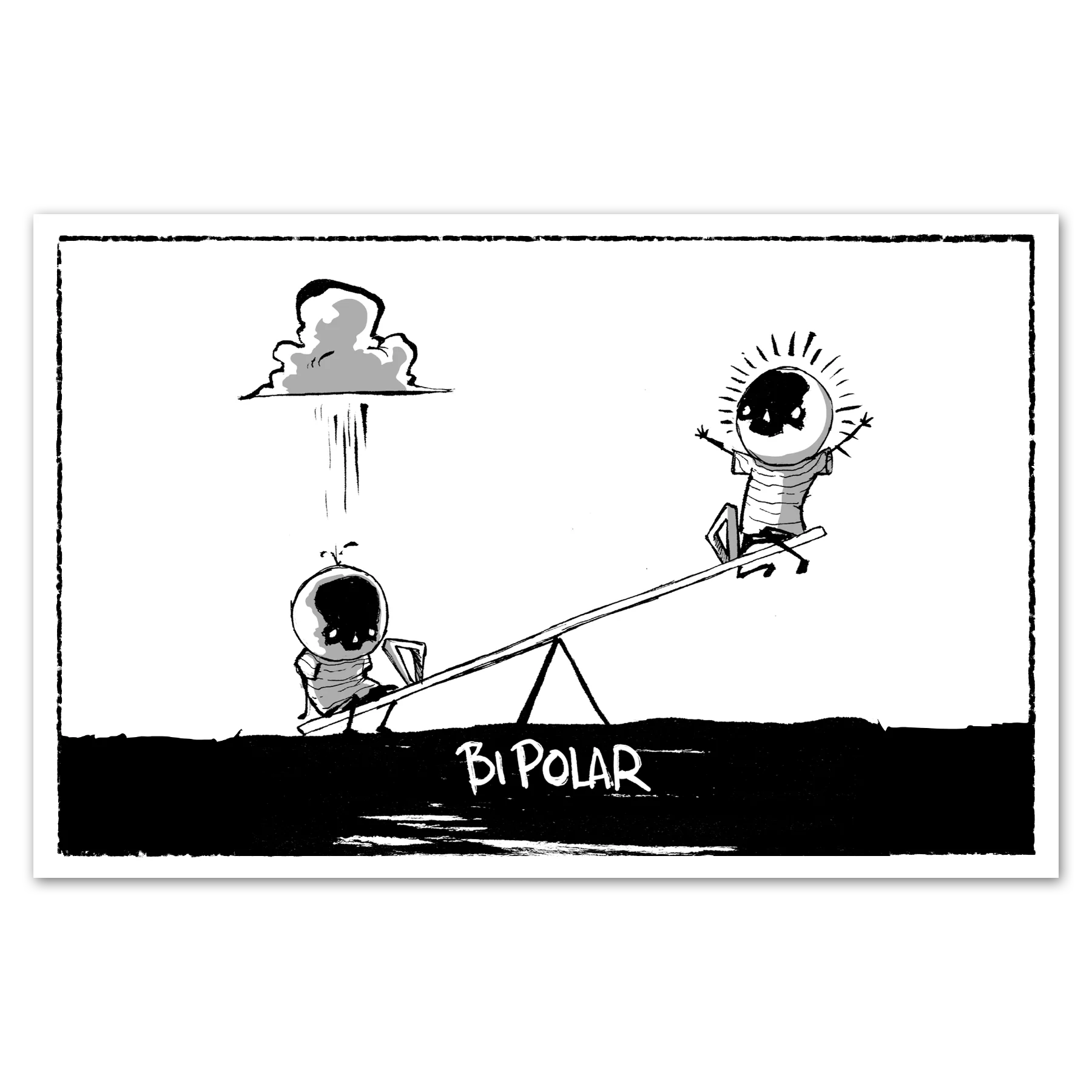 BiPolar Teeter Print