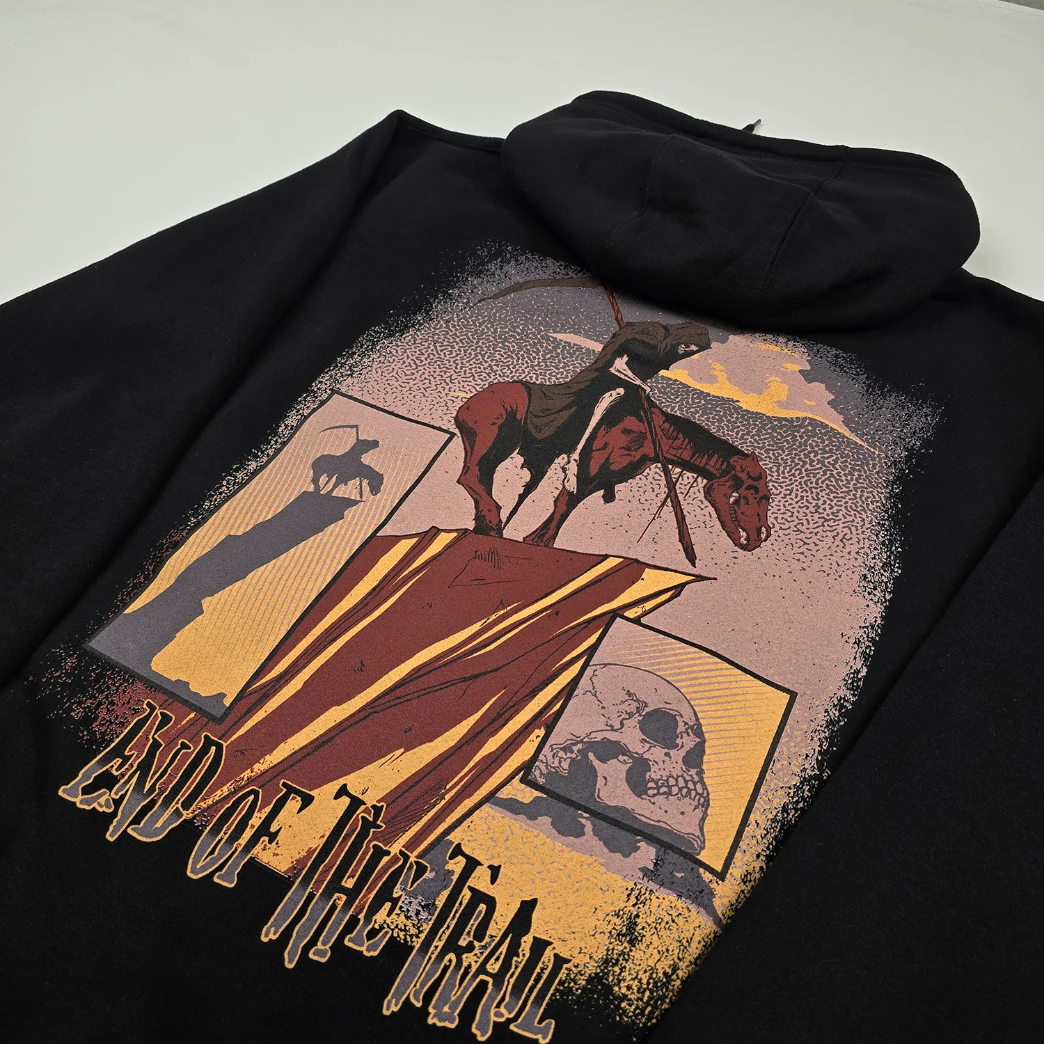 End of the Trail Pullover Hoodie Black