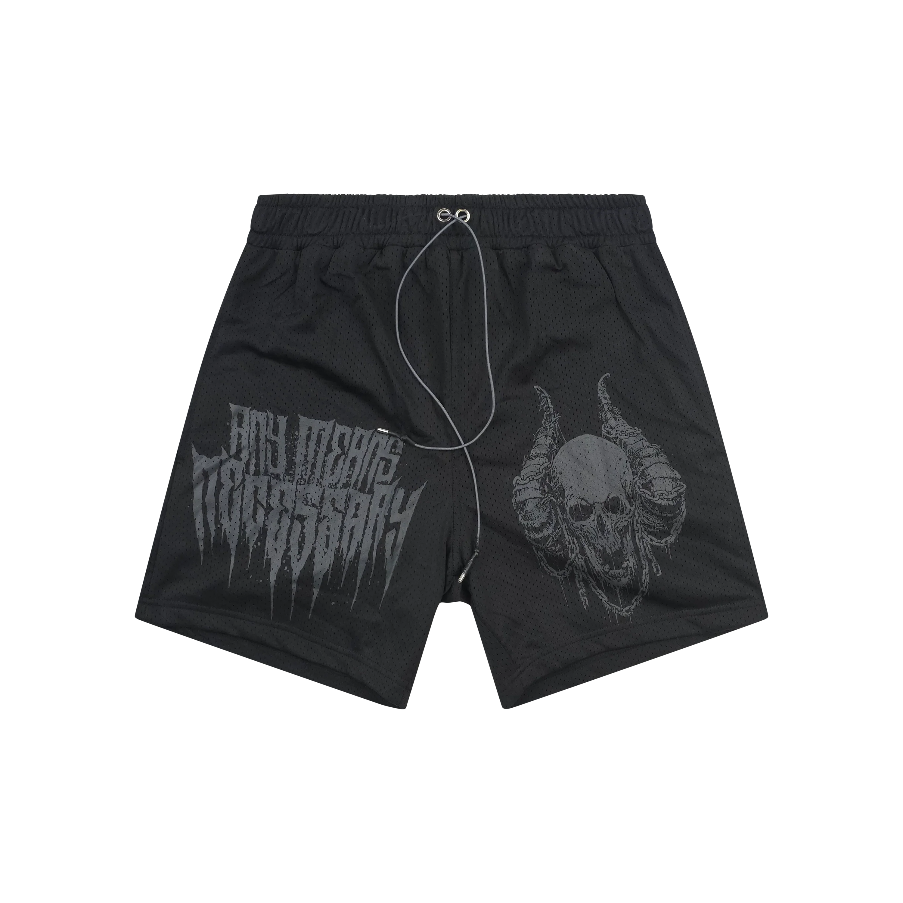 Chains Mesh Shorts Black