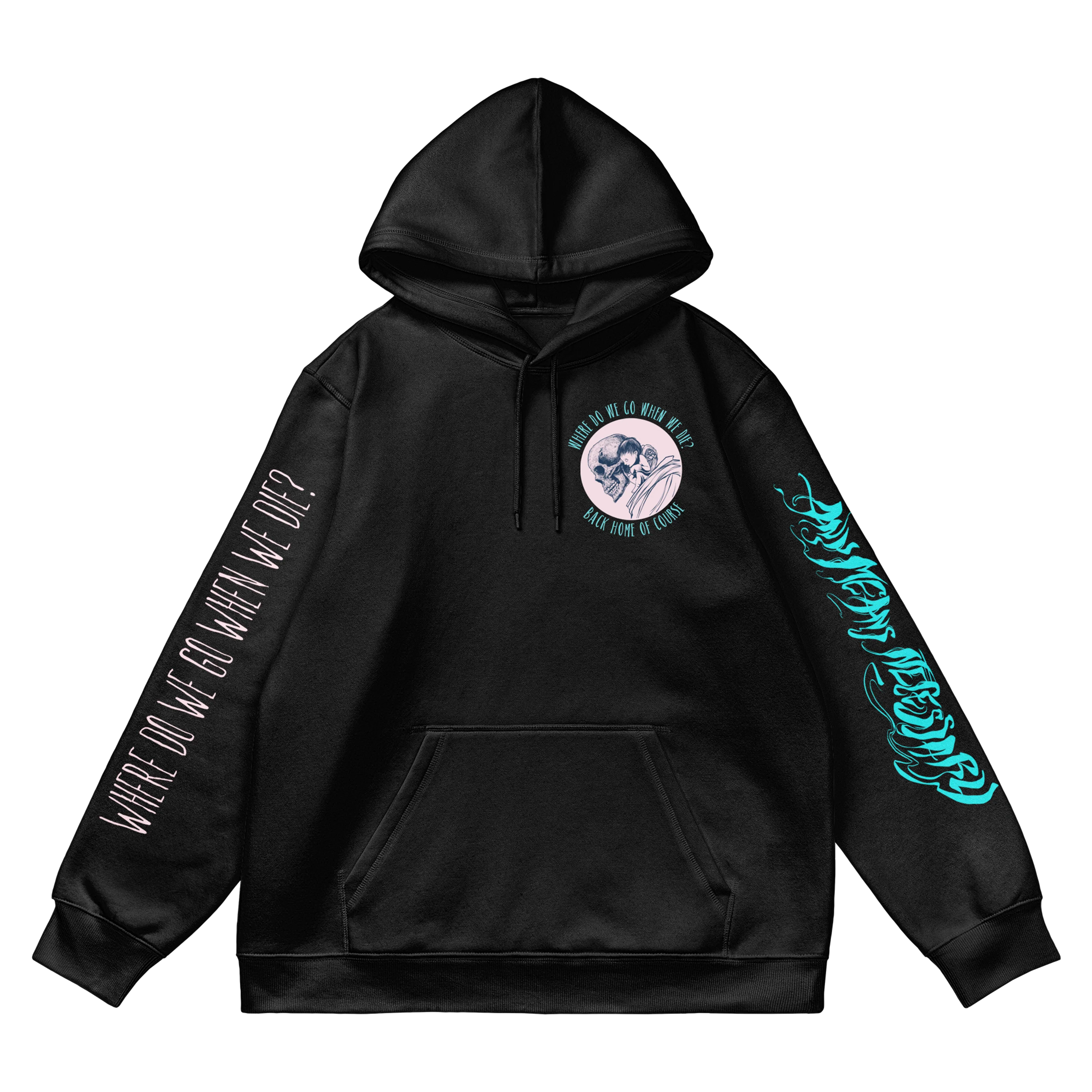 Back Home Pullover Hoodie Black