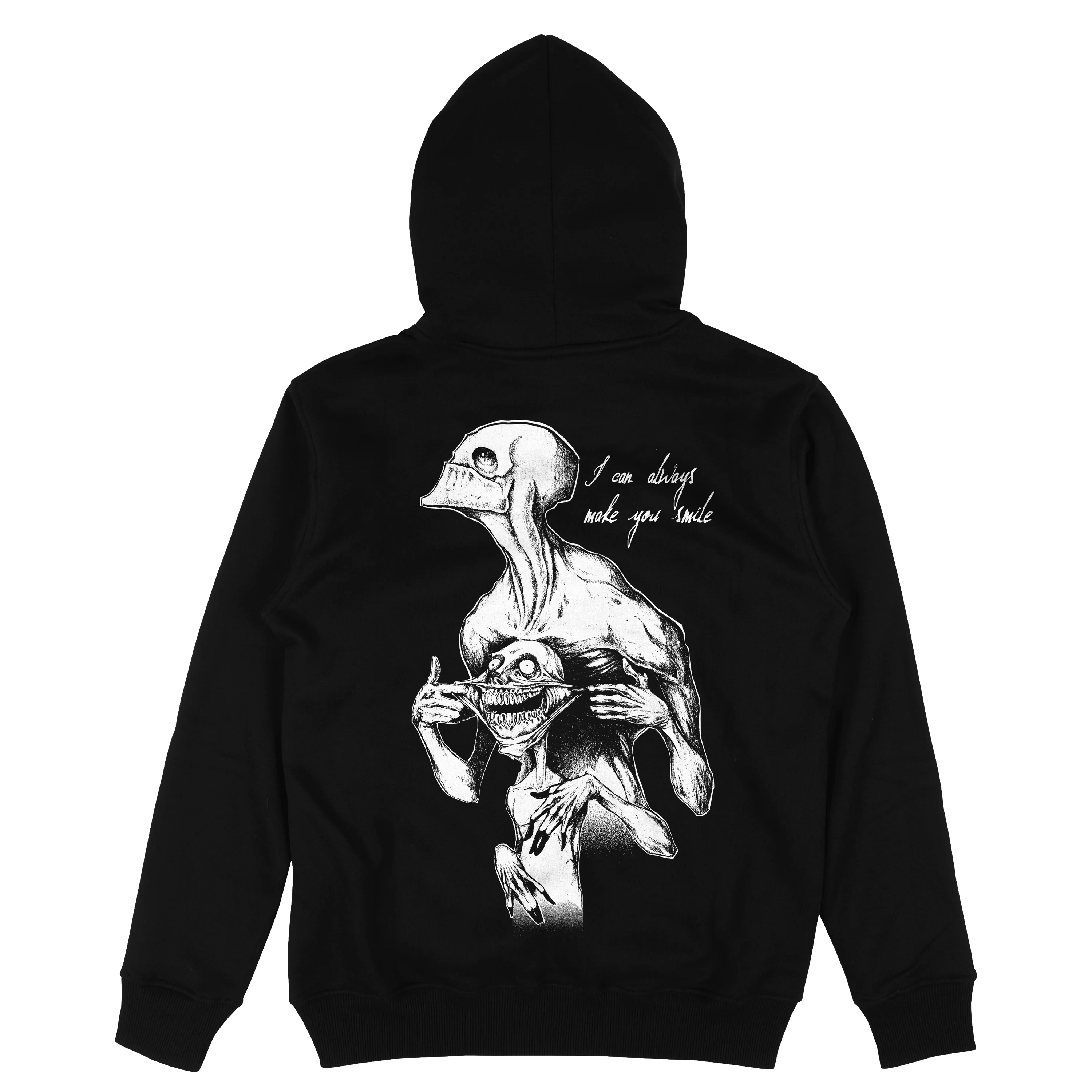 Always Smile Pullover Hoodie Black