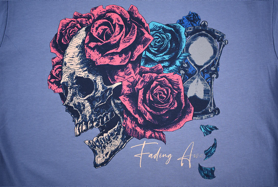 Fading Away Long Sleeve T-Shirt Colony Blue