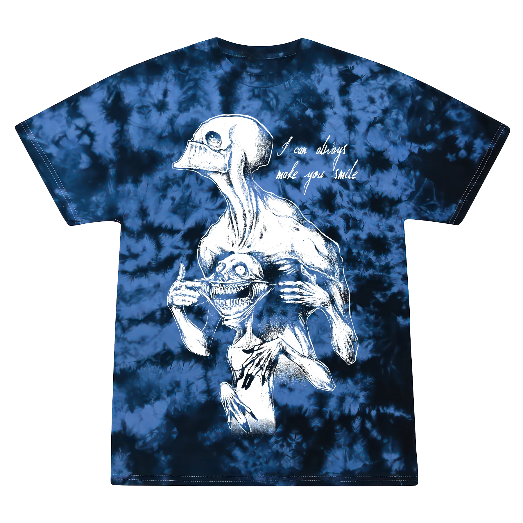 Always Smile T-Shirt Blue Crystal