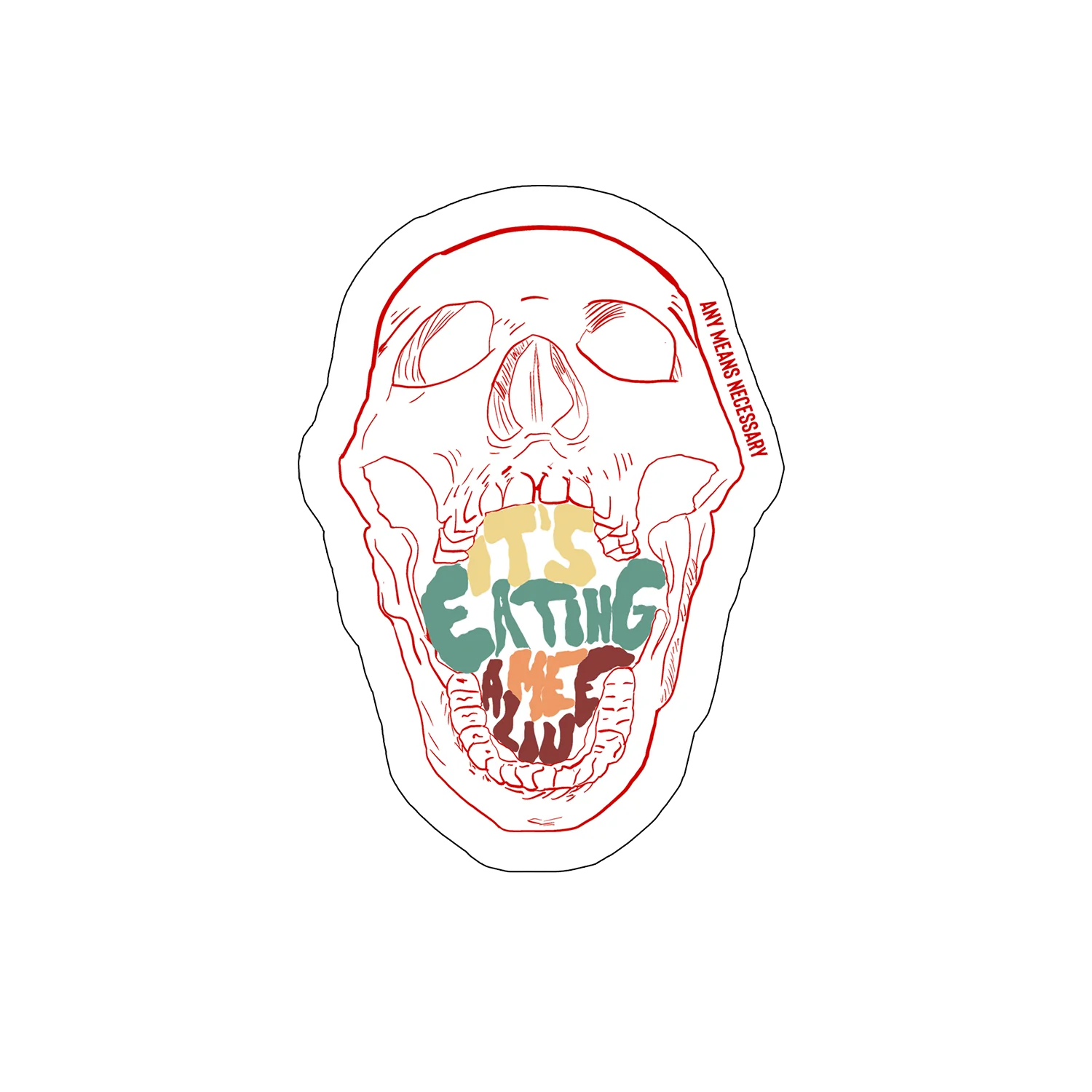 Eating Me Alive Sticker