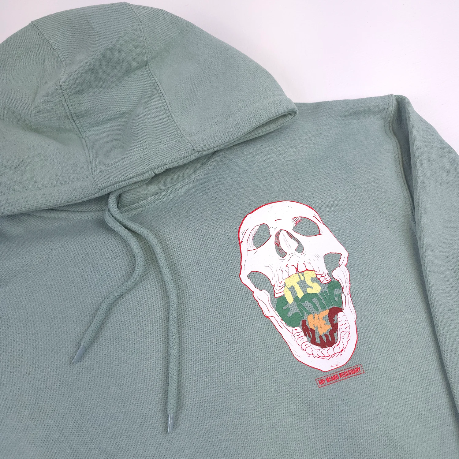 Eating Me Alive Pullover Hoodie Seafoam