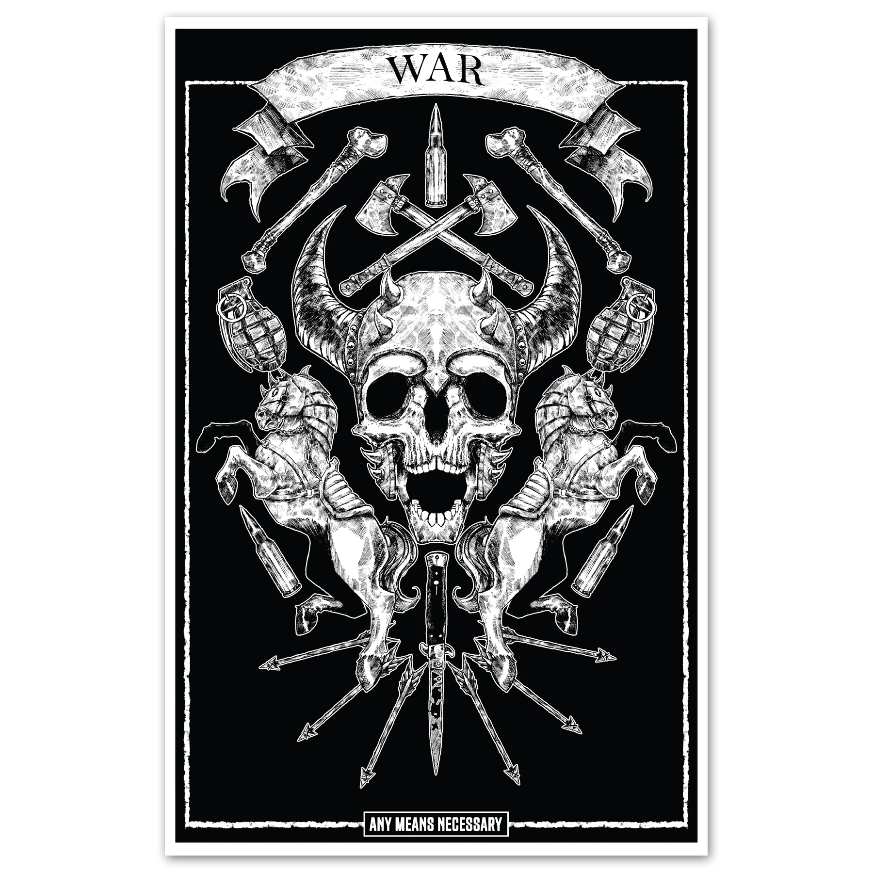 4 Horsemen War Print