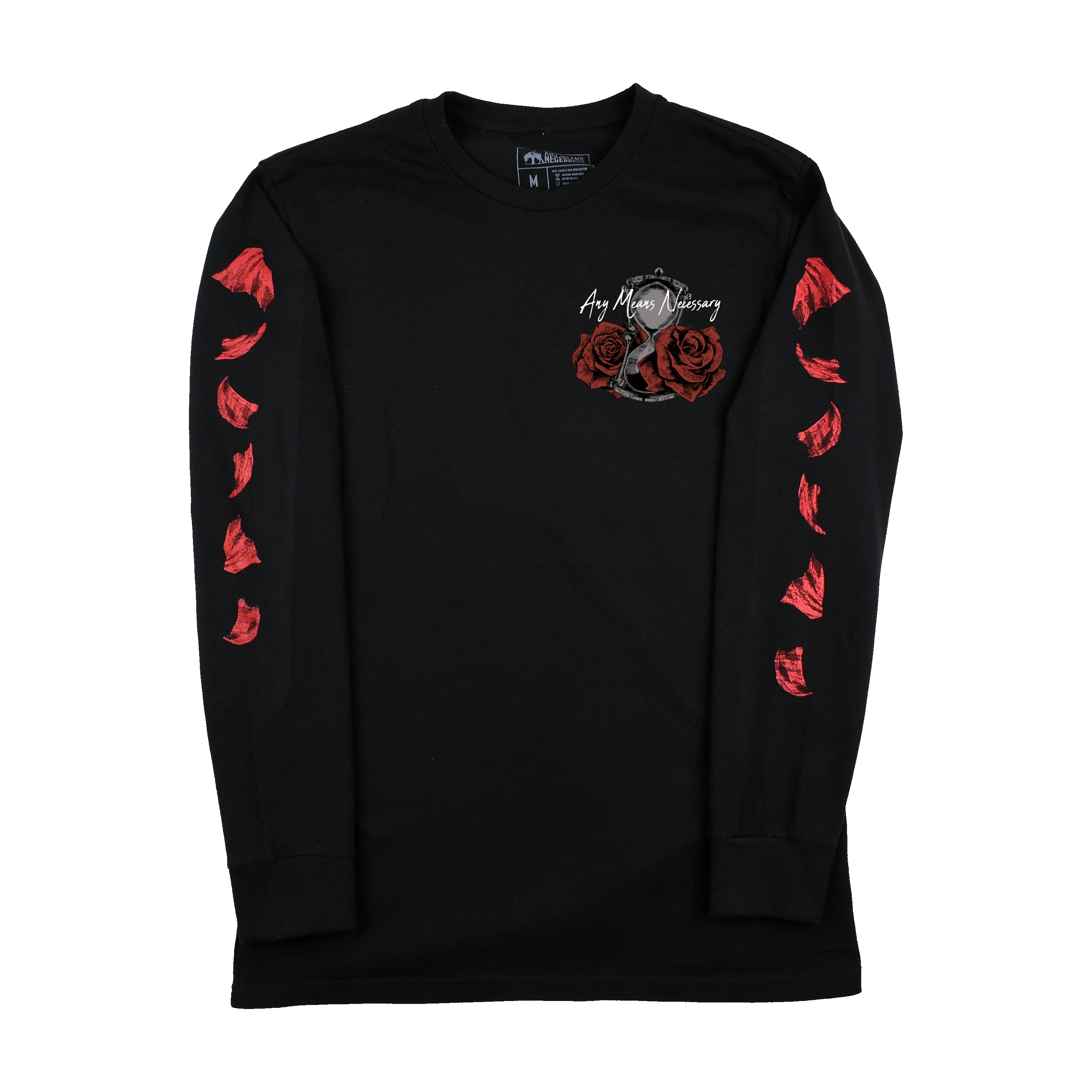 Fading Away Long Sleeve T-Shirt Black