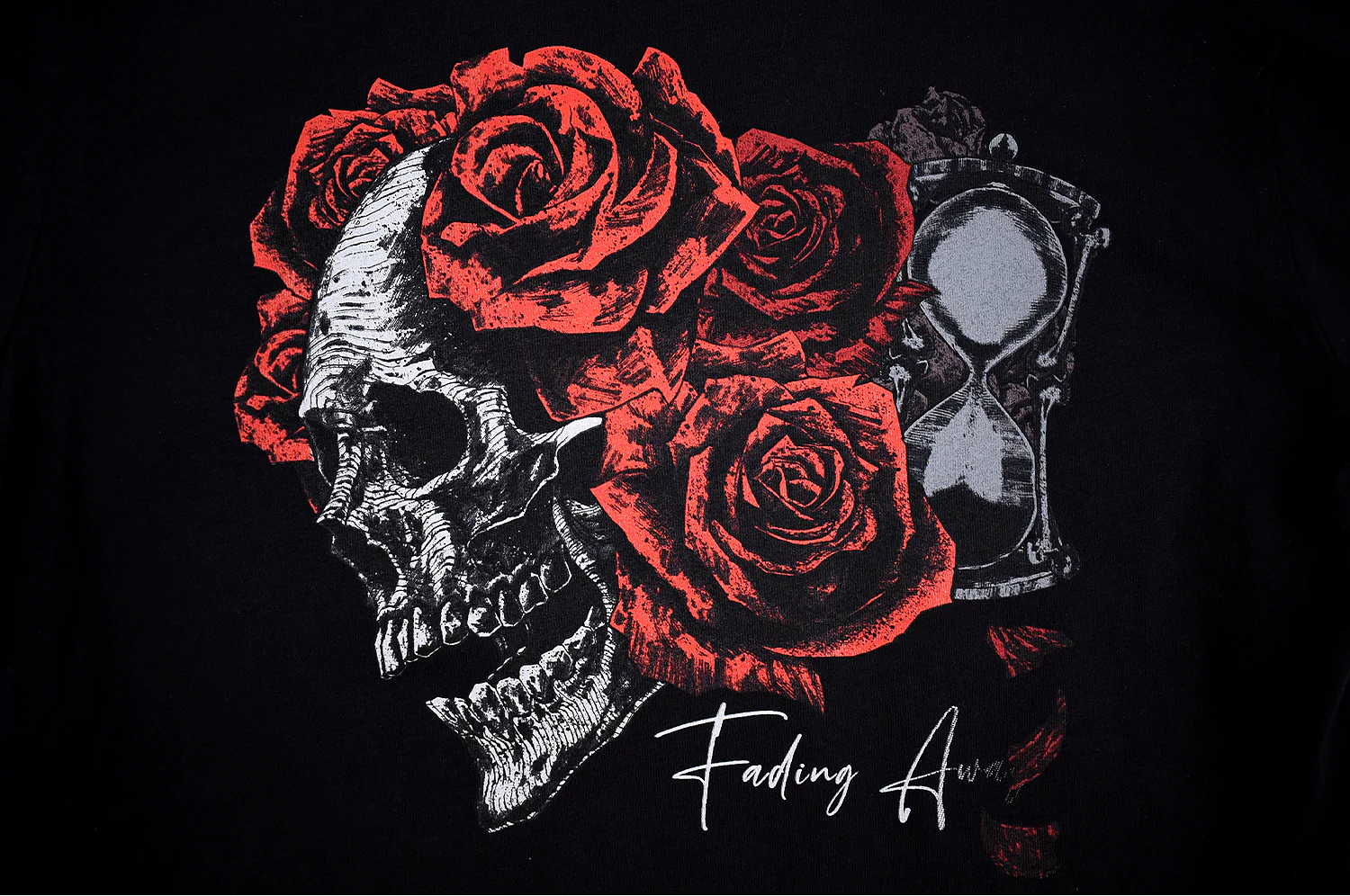 Fading Away Long Sleeve T-Shirt Black