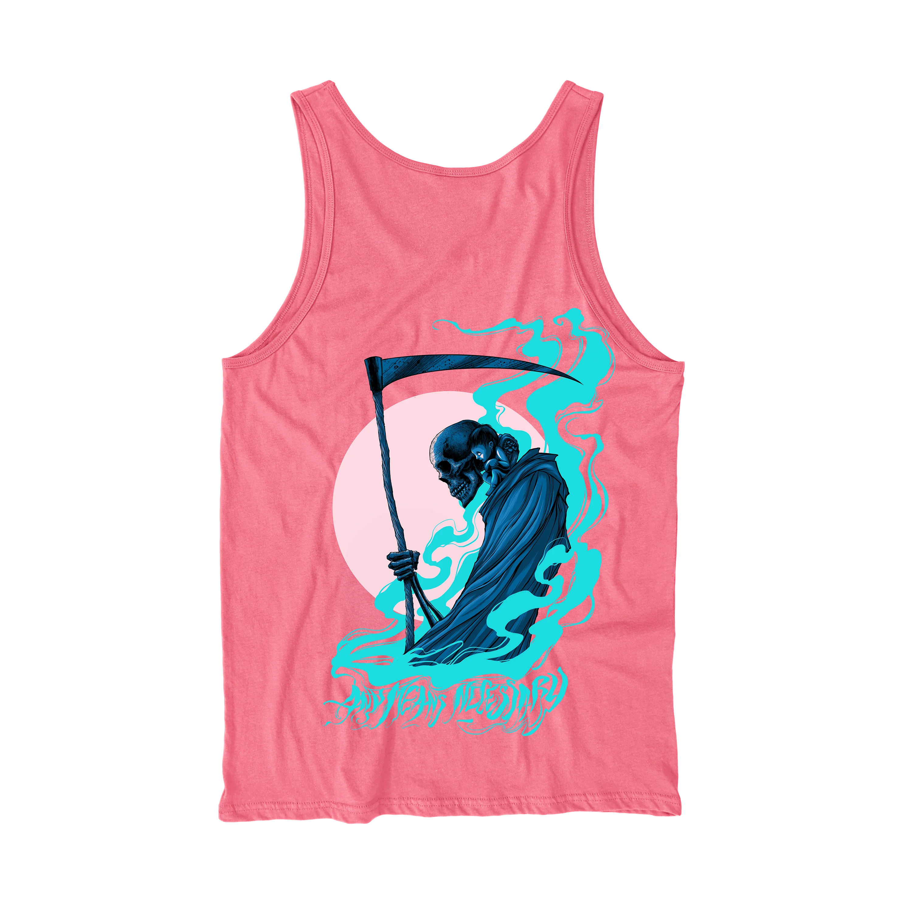 Back Home Tank Top Safety Pink