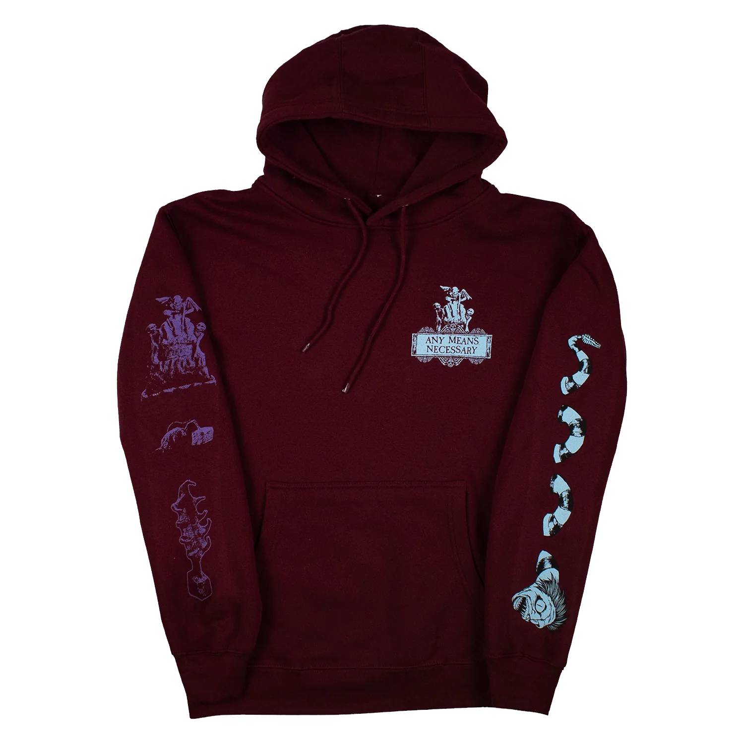 Beetlejuice Pullover Hoodie Burgundy
