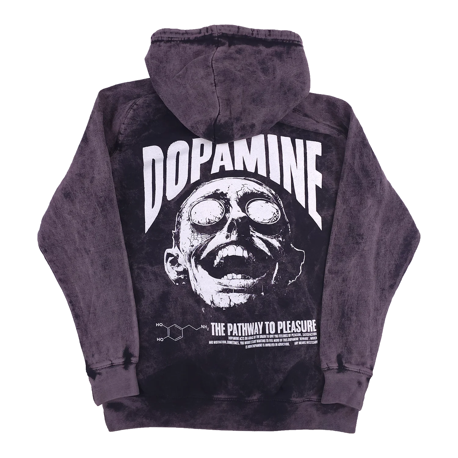 Dopamine Pullover Hoodie Vintage Black