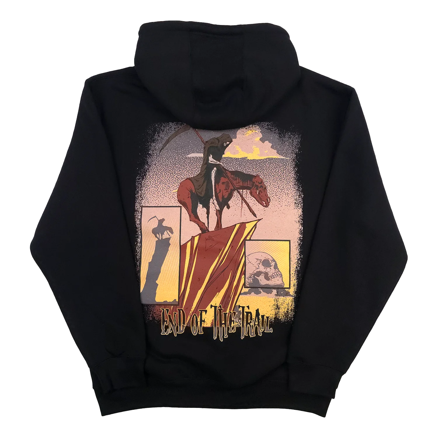 End of the Trail Pullover Hoodie Black