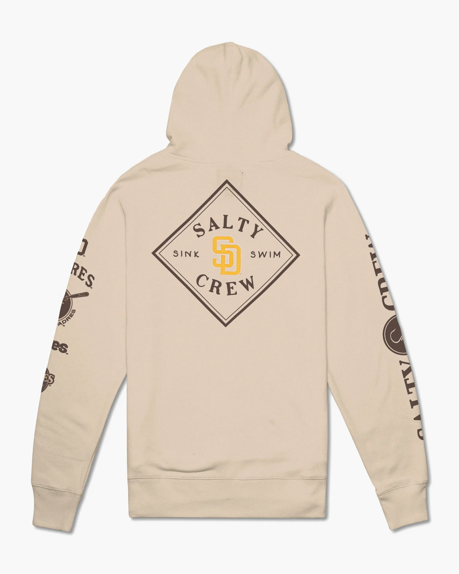 Salty Crew x Padres x 47 Sandstone Hood Fleece