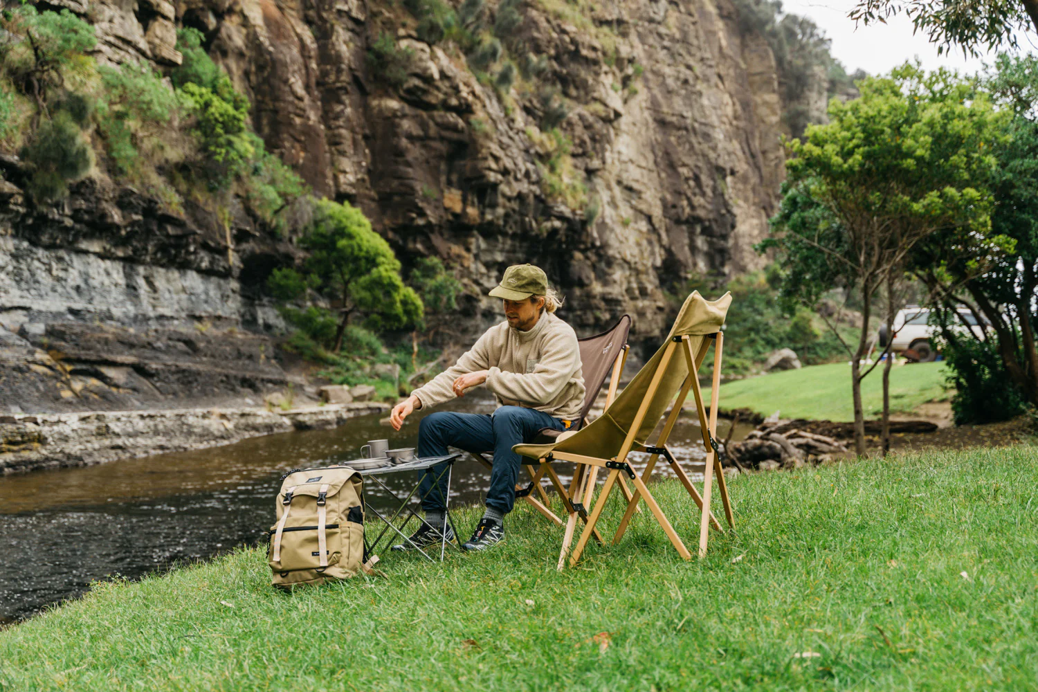 Mens Cosy Camp Fleece Oat