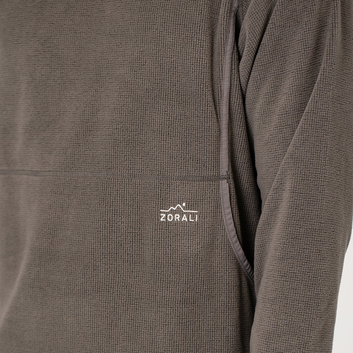 Mens Air-Grid Fleece Grey Marle