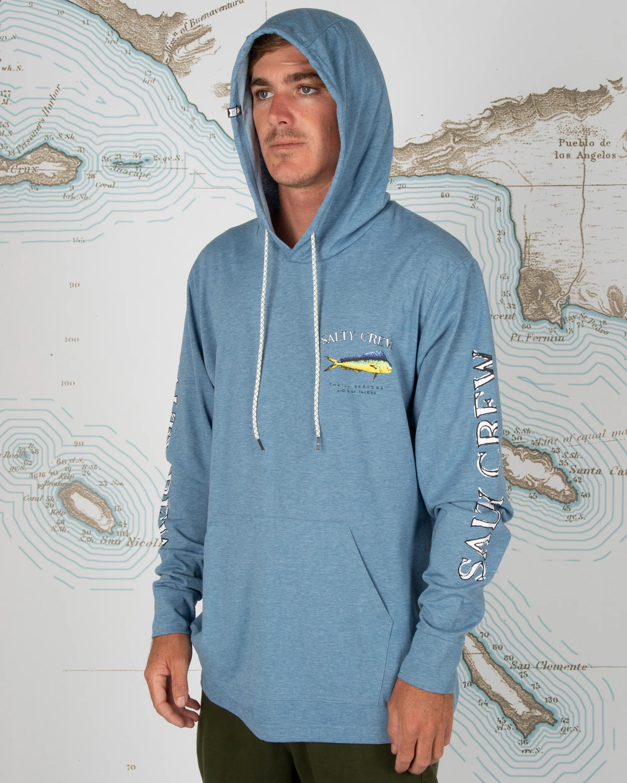 El Dorado Harbor Blue Hood Tech Tee