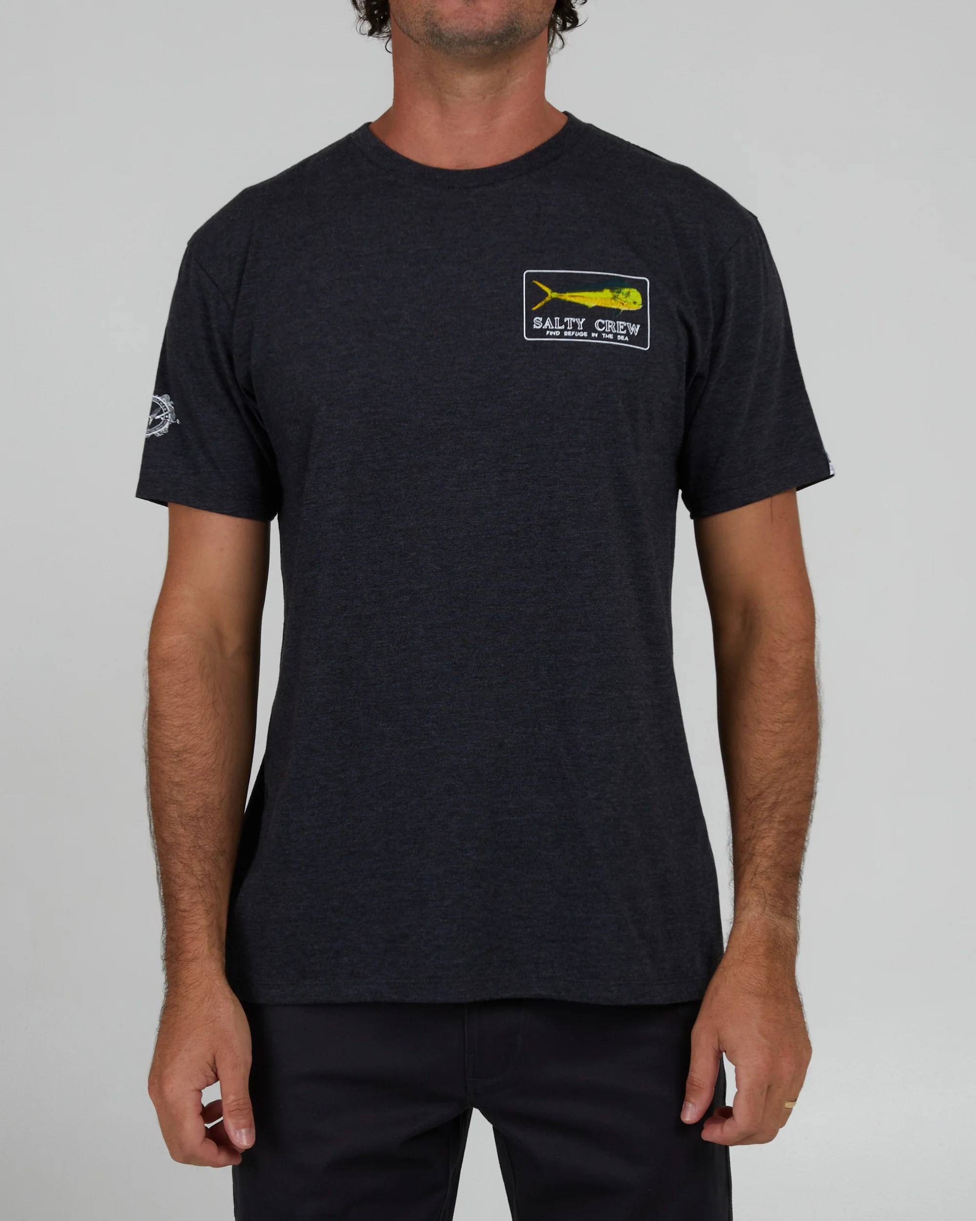 Golden Mahi Charcoal Heather S/S Premium Tee