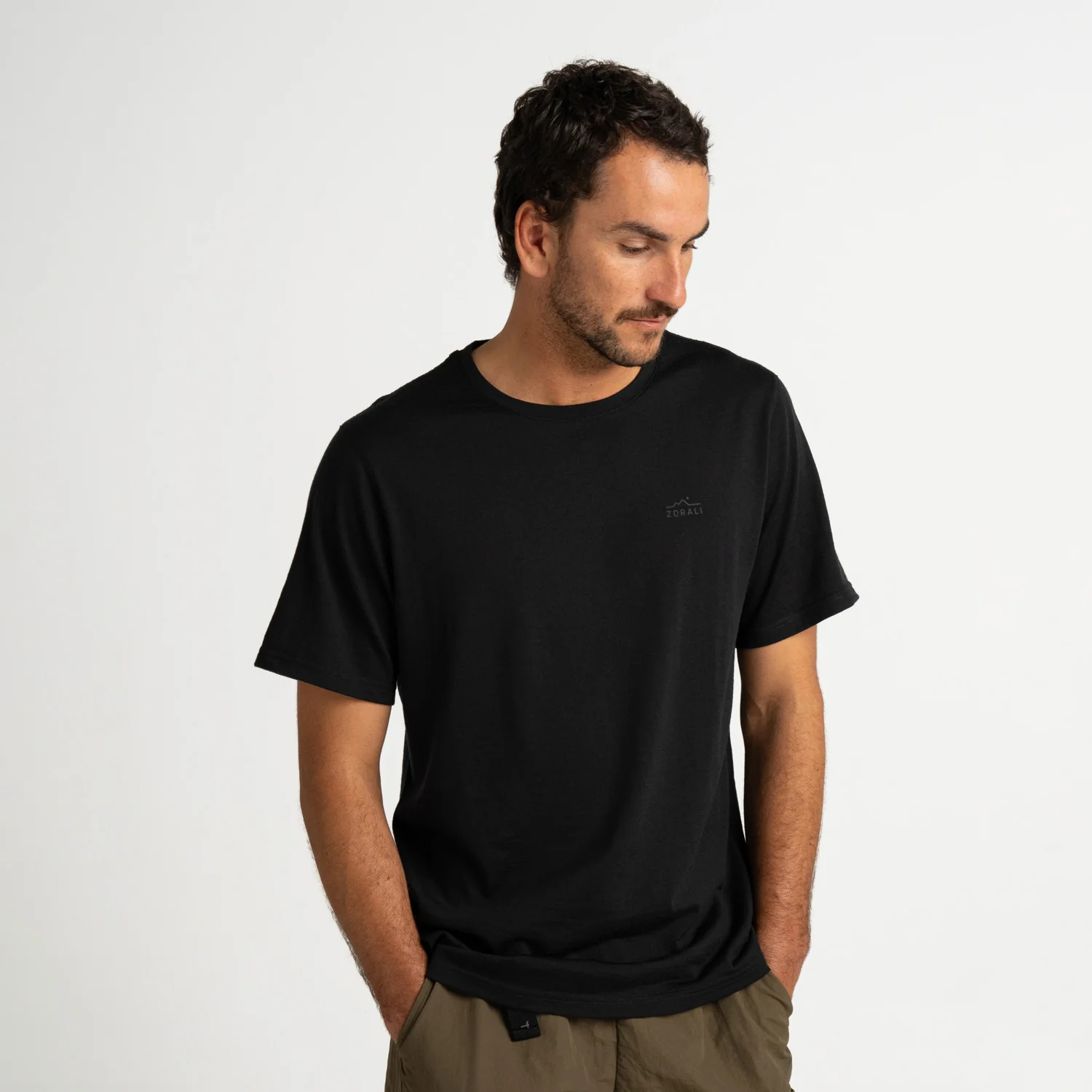 Mens Merino T-Shirt Charcoal