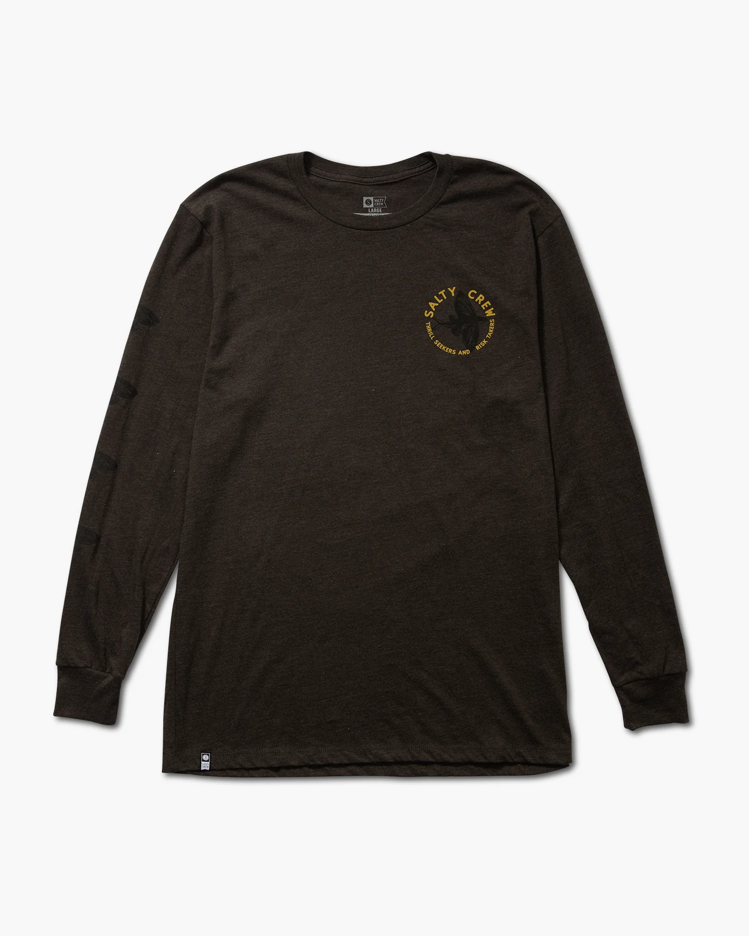 Fly By Charcoal Heather L/S Classic Tee