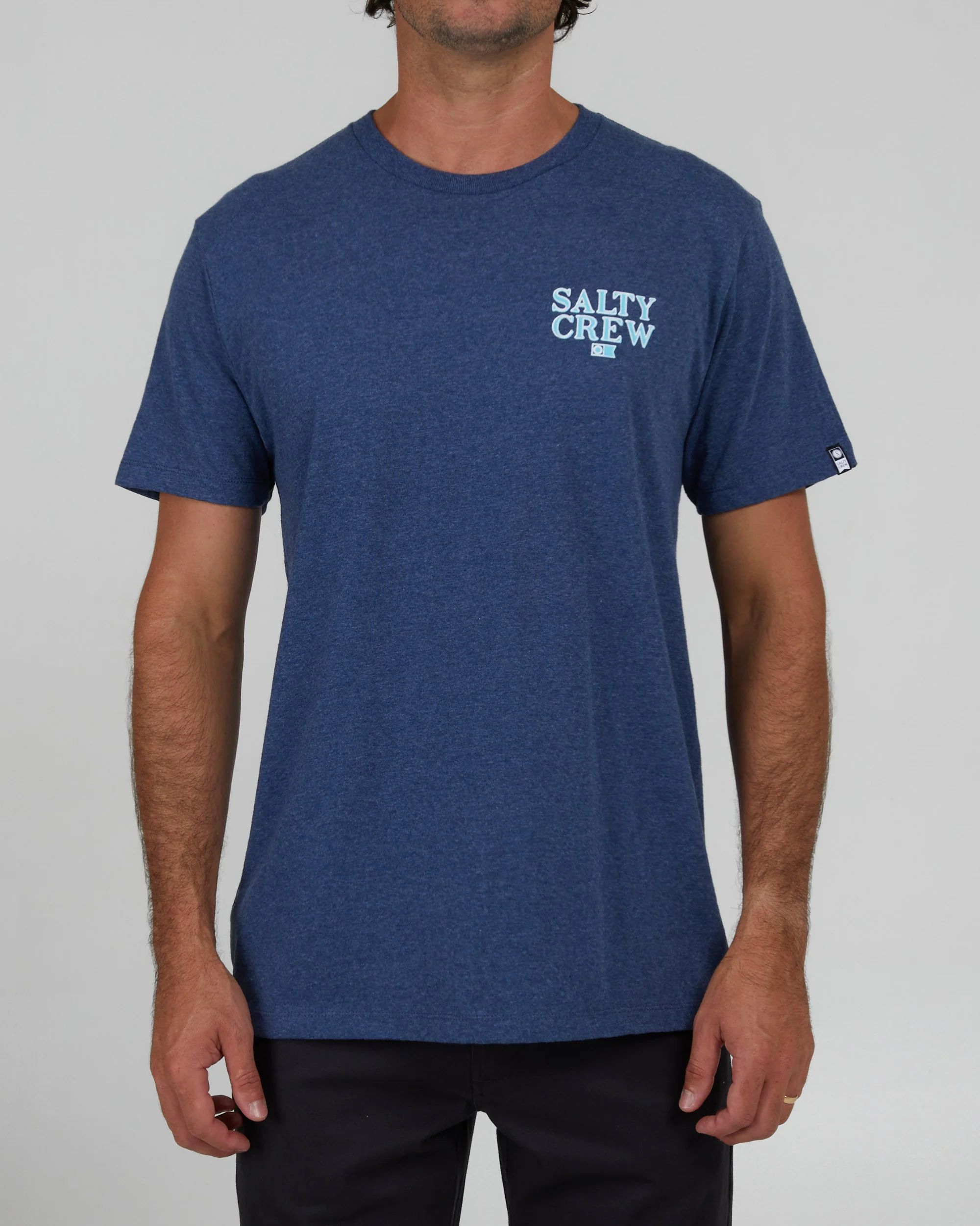 Fish On Navy Heather S/S Classic Tee