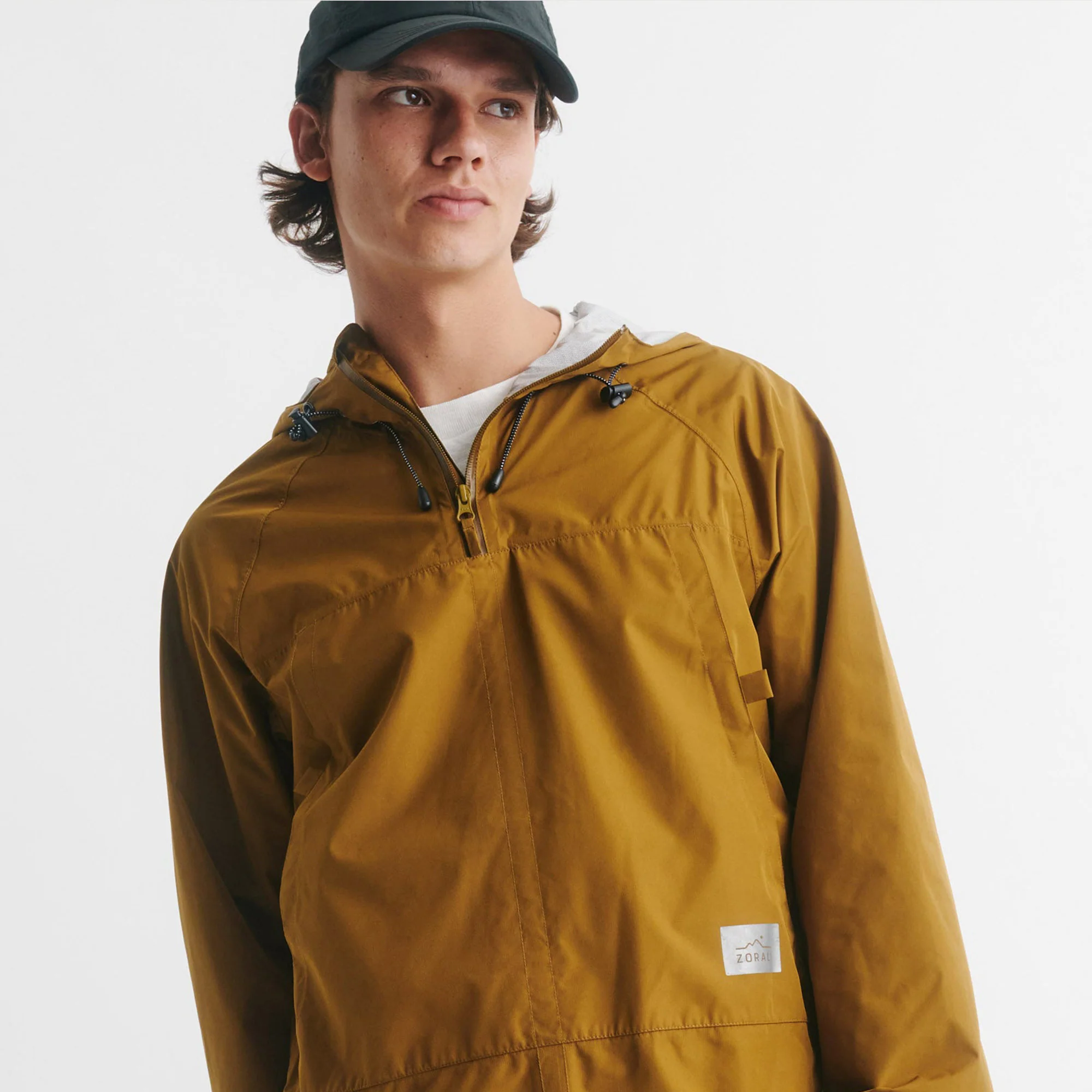 Mens Stash-It Packable Anorak Almond