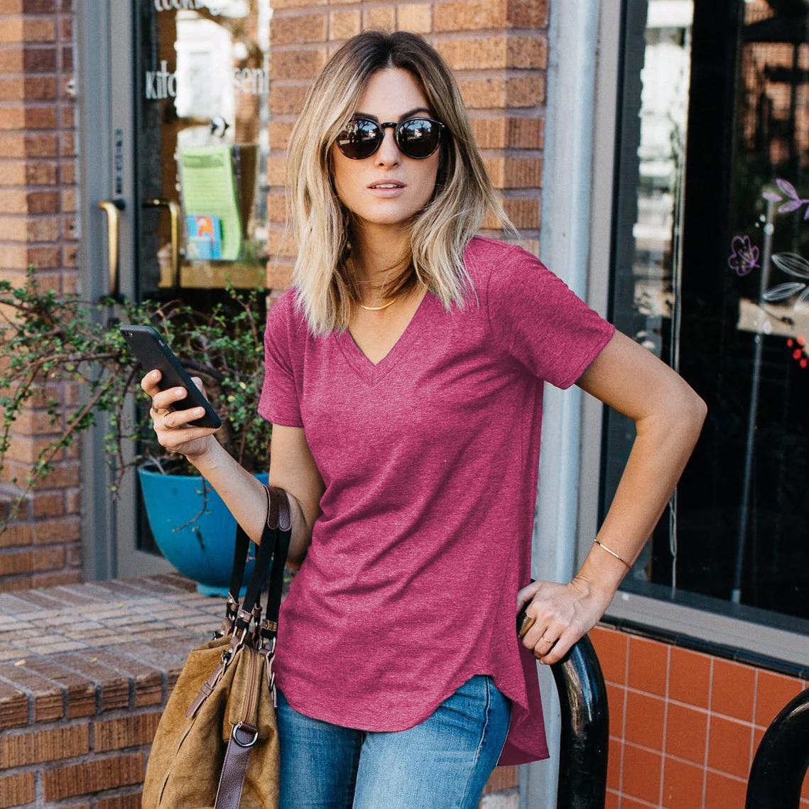 Amaryllis Tee (Heathered)