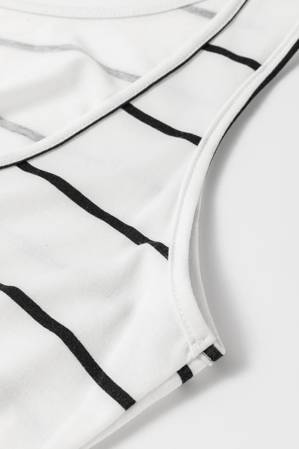 Stripe Print Open Back Sleeveless Maxi Dress with Slits