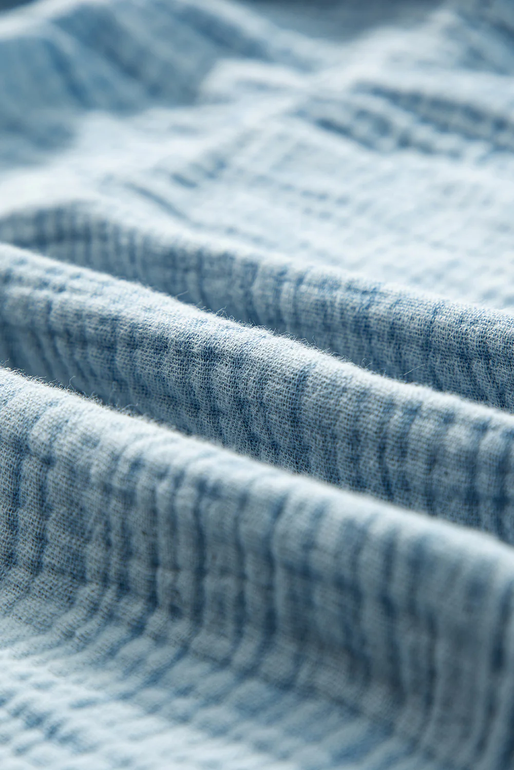 Mineral Wash Crinkle Split Neck Raw Hem Tiered Dress