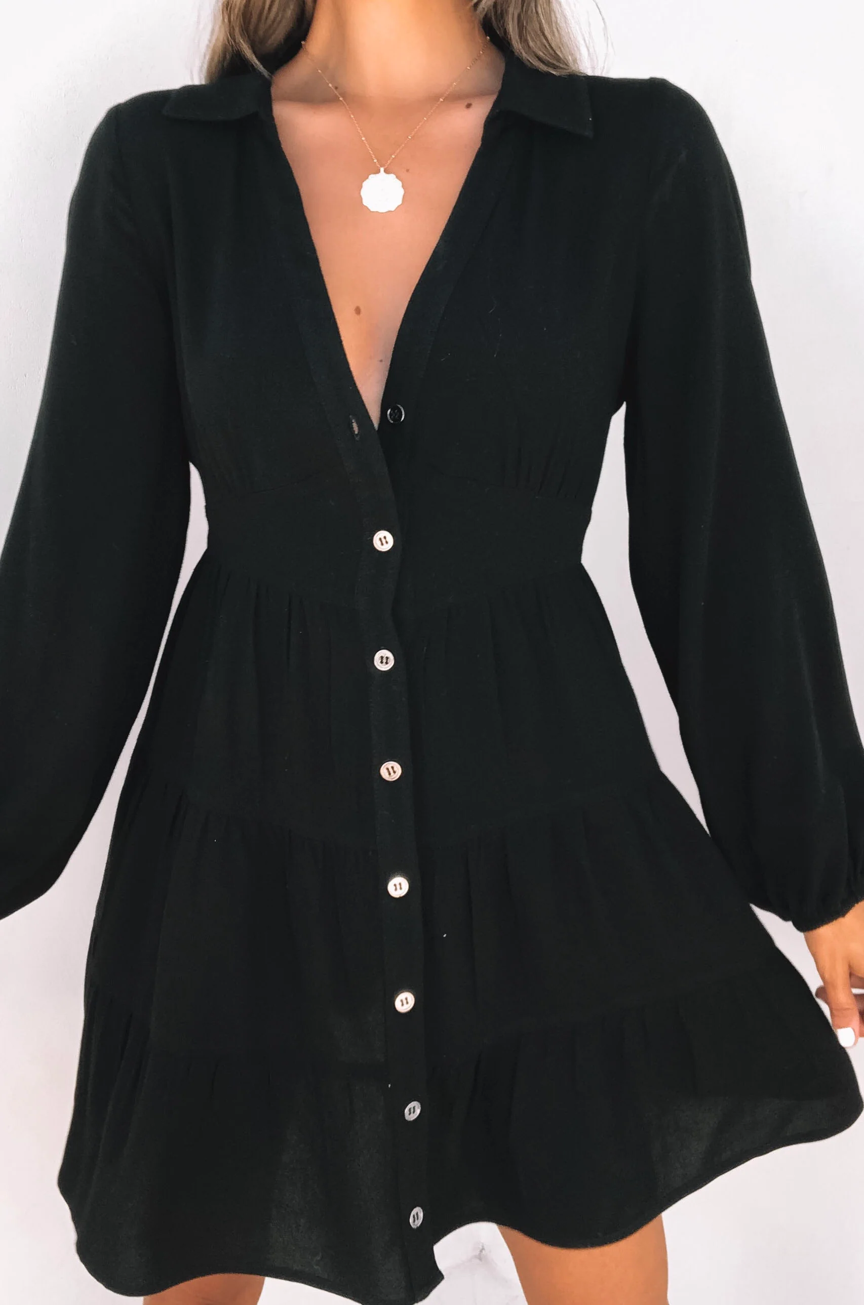 Daydream Long Sleeve Shirt Dress