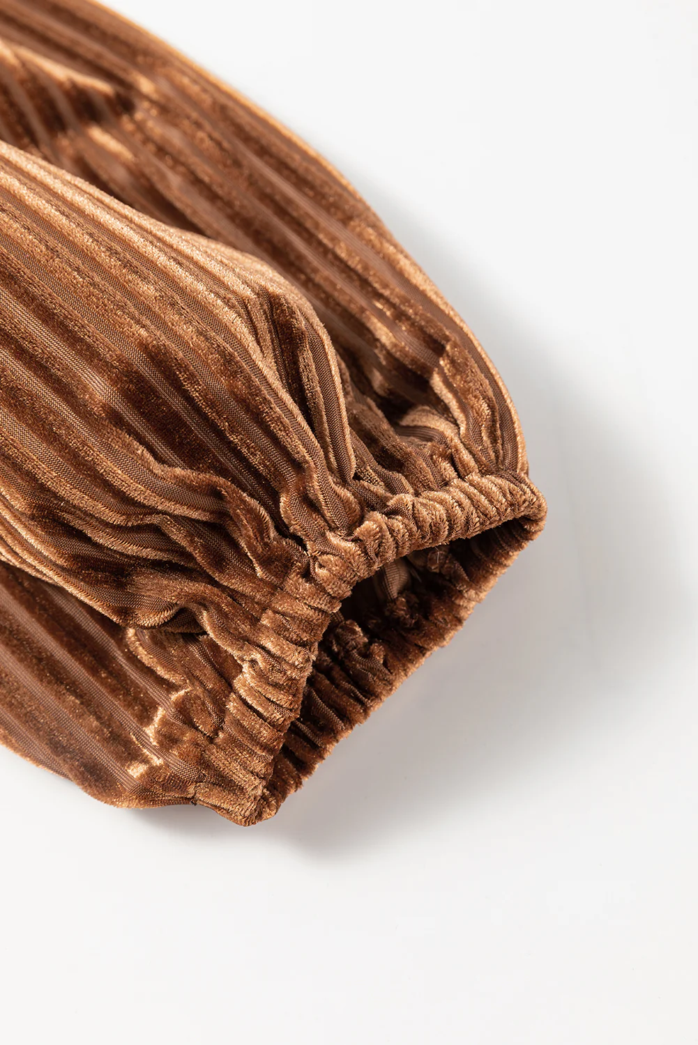 Long Sleeve Tiered Ribbed Velvet Dress