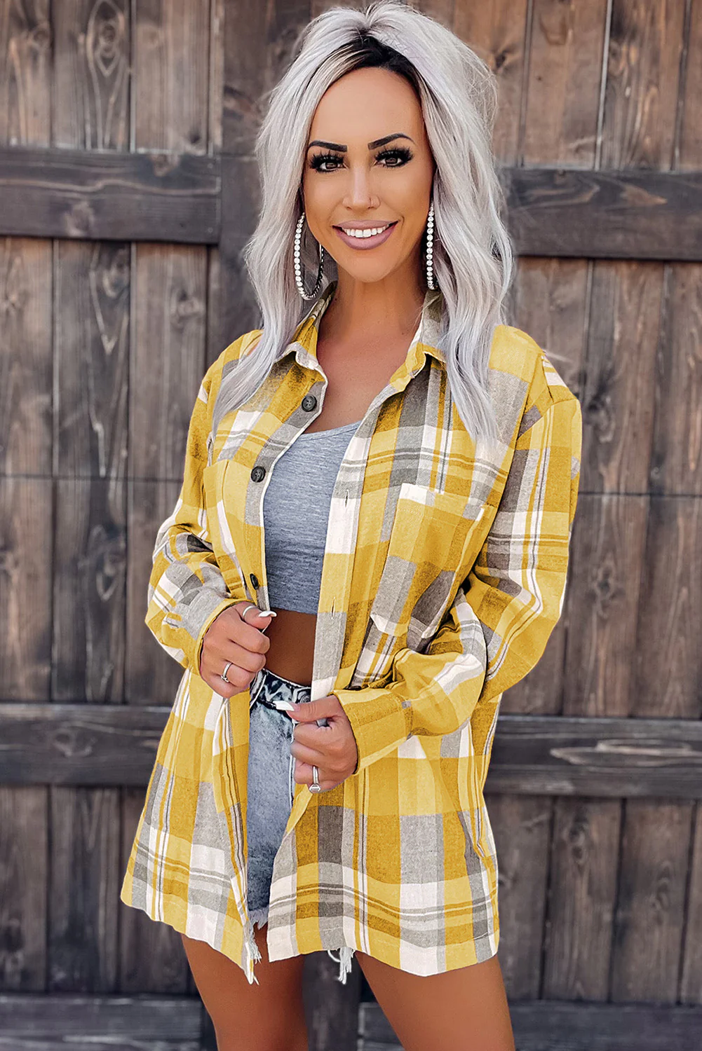 Plaid Button Up Shirt