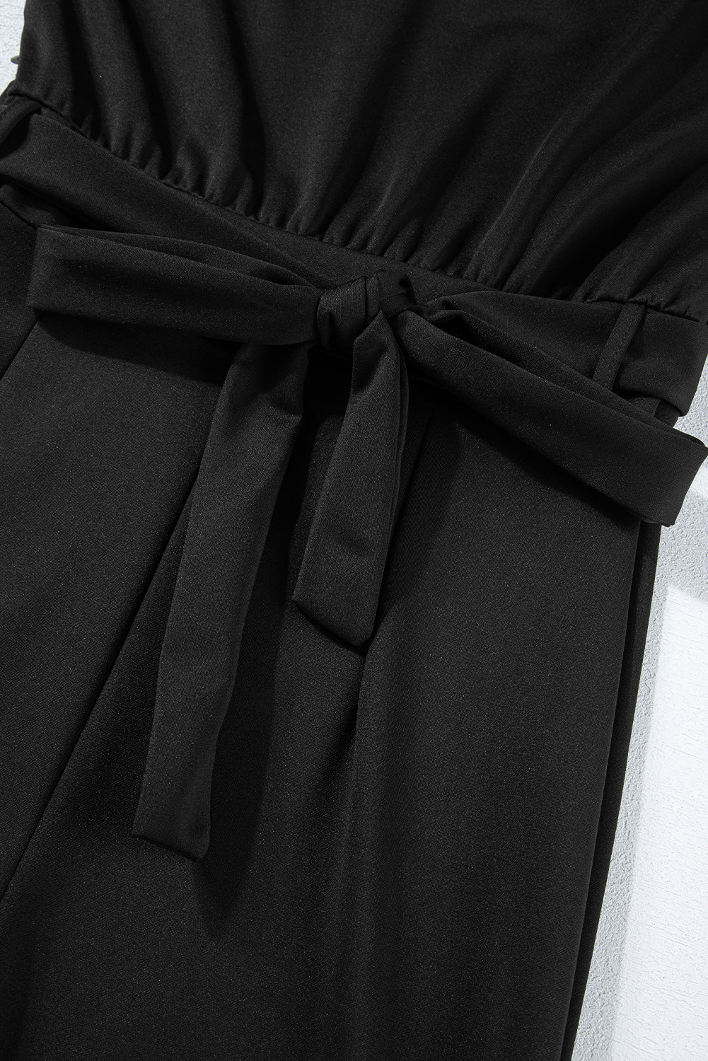 Belted Wide Leg Jumpsuit