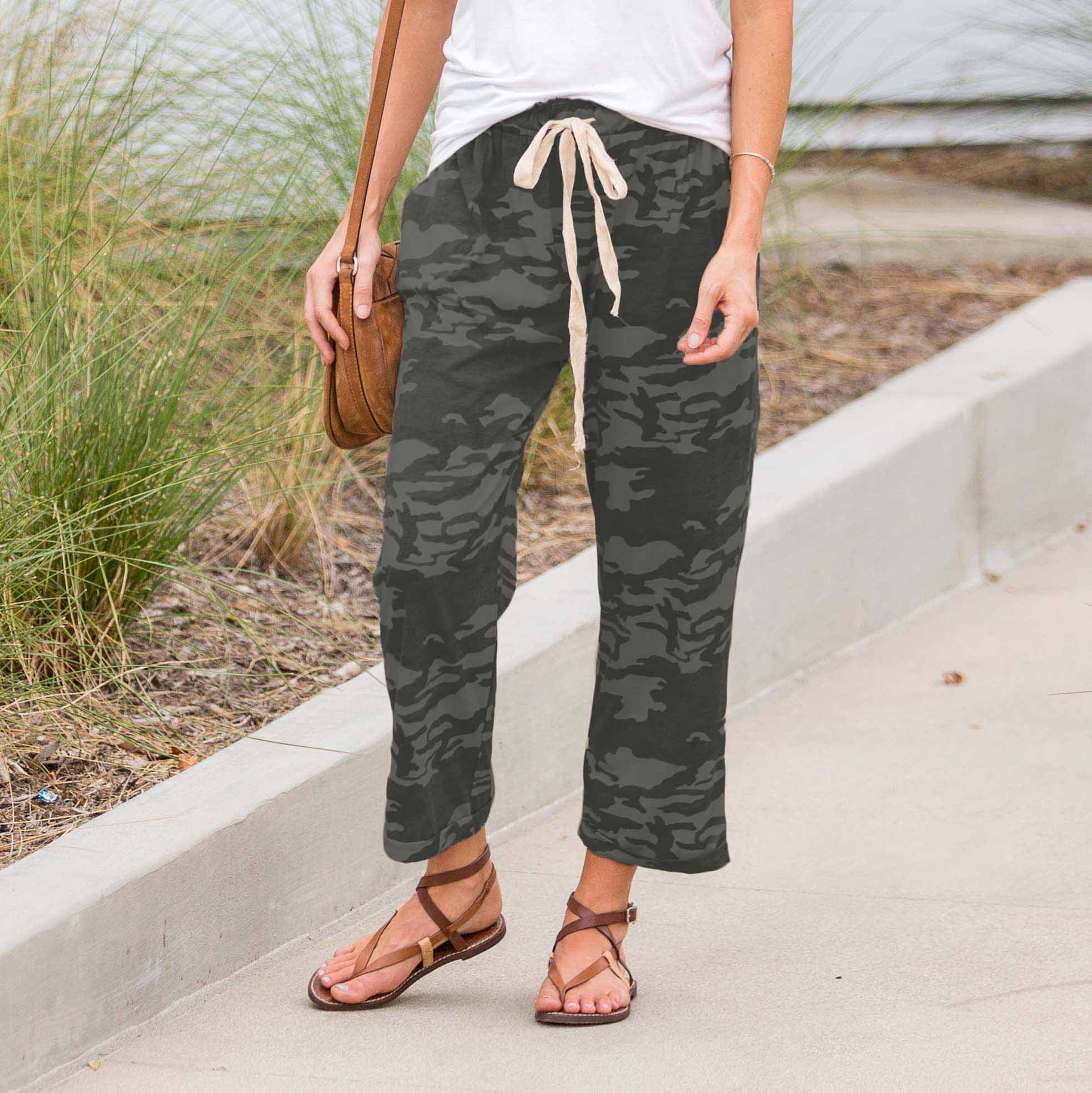 Cropped Camo Lounge Pants