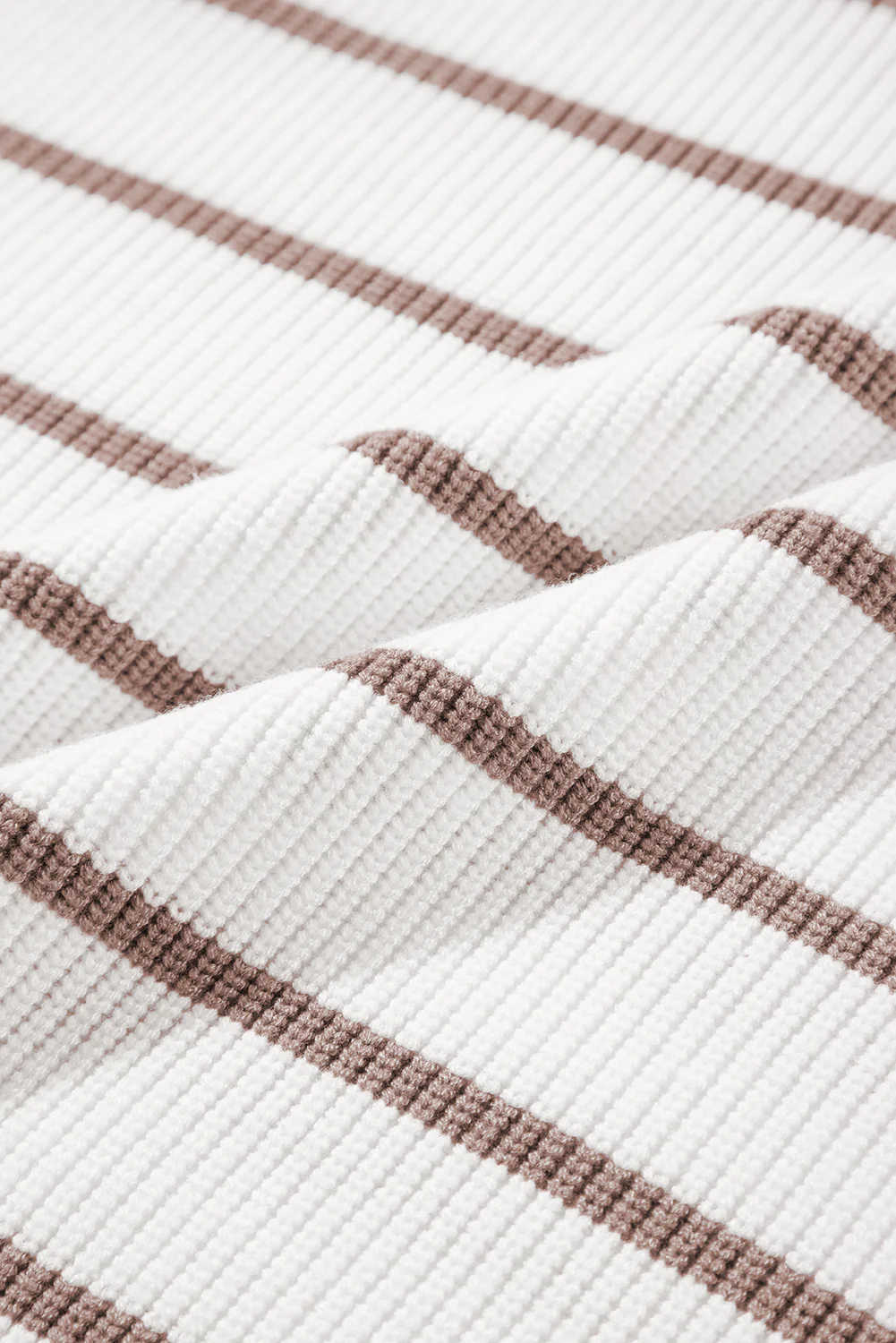 Stripe V Neck Knitted Loose Sweater Vest