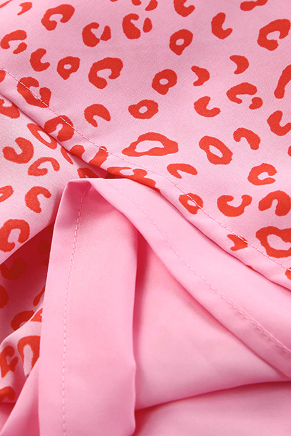 Leopard Print Frilled Drawstring High Waist Maxi Skirt