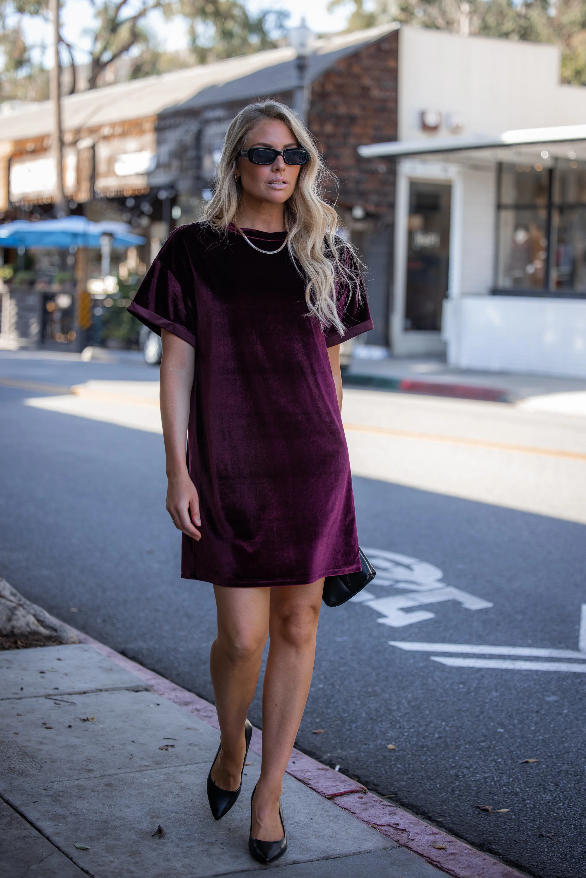 Velvet Shirt Dress